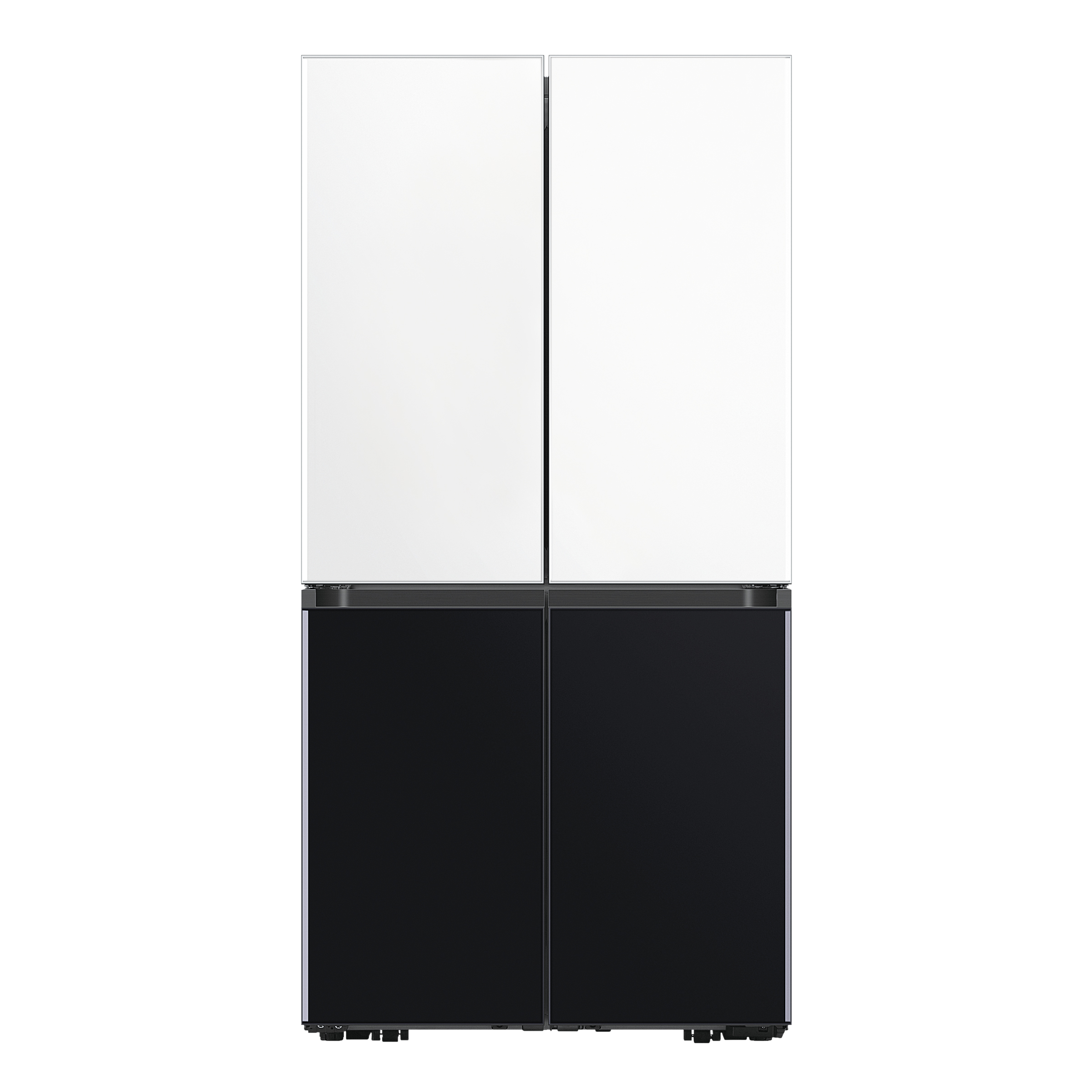 SAMSUNG Bespoke 936 Litres Frost Free French Door Smart Wi-Fi Enabled Refrigerator with Water Dispenser (RF90A92W3AP/TL, Glam White/Charcoal Black)_1