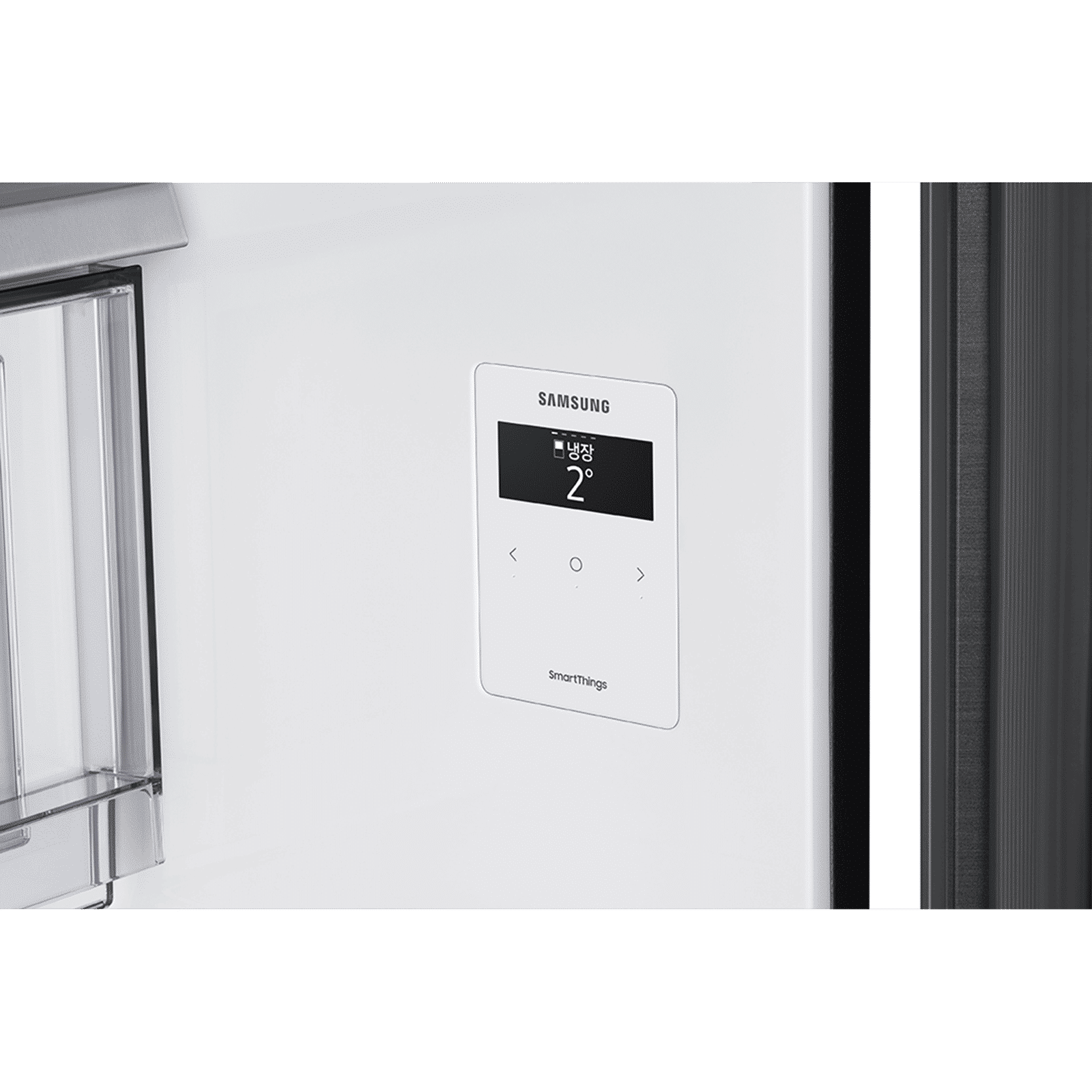 SAMSUNG Bespoke 936 Litres Frost Free French Door Smart Wi-Fi Enabled Refrigerator with Water Dispenser (RF90A92W3AP/TL, Glam White/Charcoal Black)_11