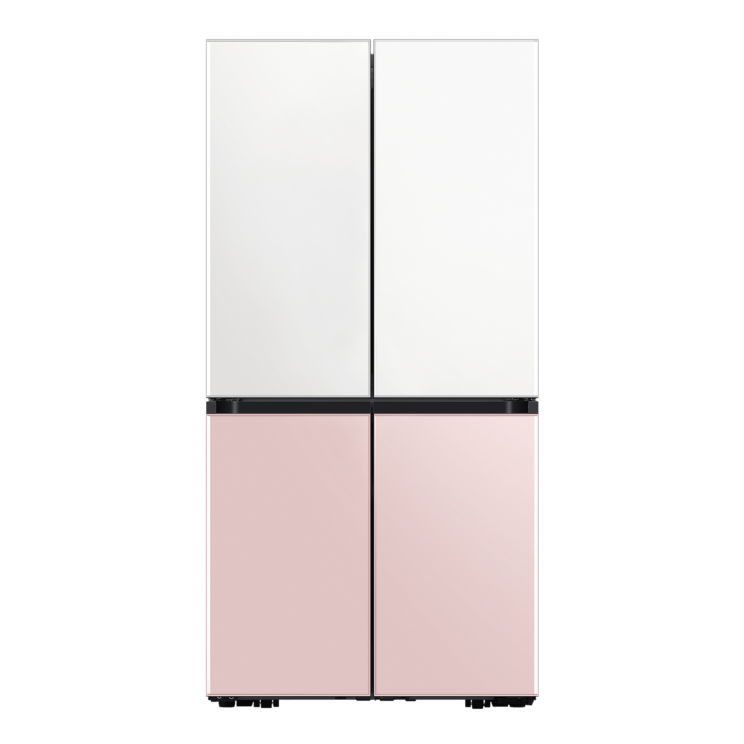 SAMSUNG Bespoke 936 Litres Frost Free French Door Smart Wi-Fi Enabled Refrigerator with Water Dispenser (RF90A92W3AP/TL, Glam White/Glam Pink)_1