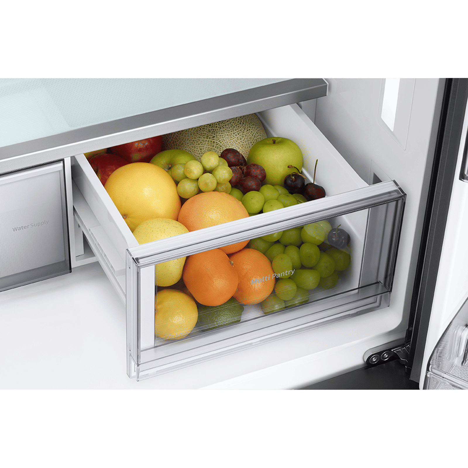 SAMSUNG Bespoke 936 Litres Frost Free French Door Smart Wi-Fi Enabled Refrigerator with Water Dispenser (RF90A92W3AP/TL, Glam White/Glam Pink)_15