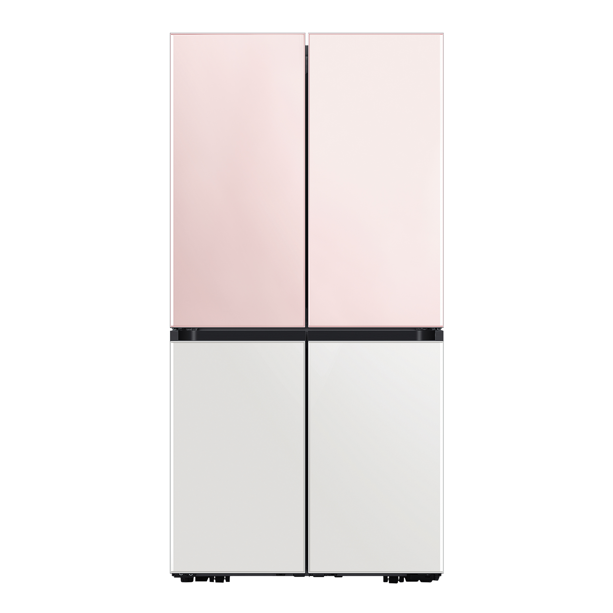 SAMSUNG Bespoke 936 Litres Frost Free French Door Smart Wi-Fi Enabled Refrigerator with Water Dispenser (RF90A92W3AP/TL, Glam Pink/Glam White)_1