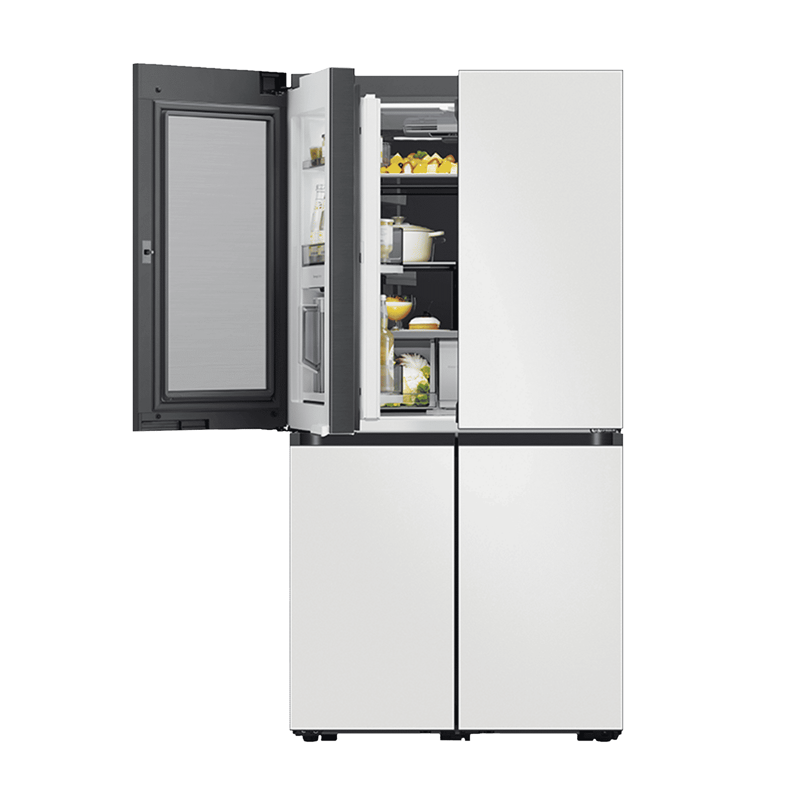 SAMSUNG Bespoke 936 Litres Frost Free French Door Smart Wi-Fi Enabled Refrigerator with Water Dispenser (RF90A92W3AP/TL, Glam Pink/Glam White)_8