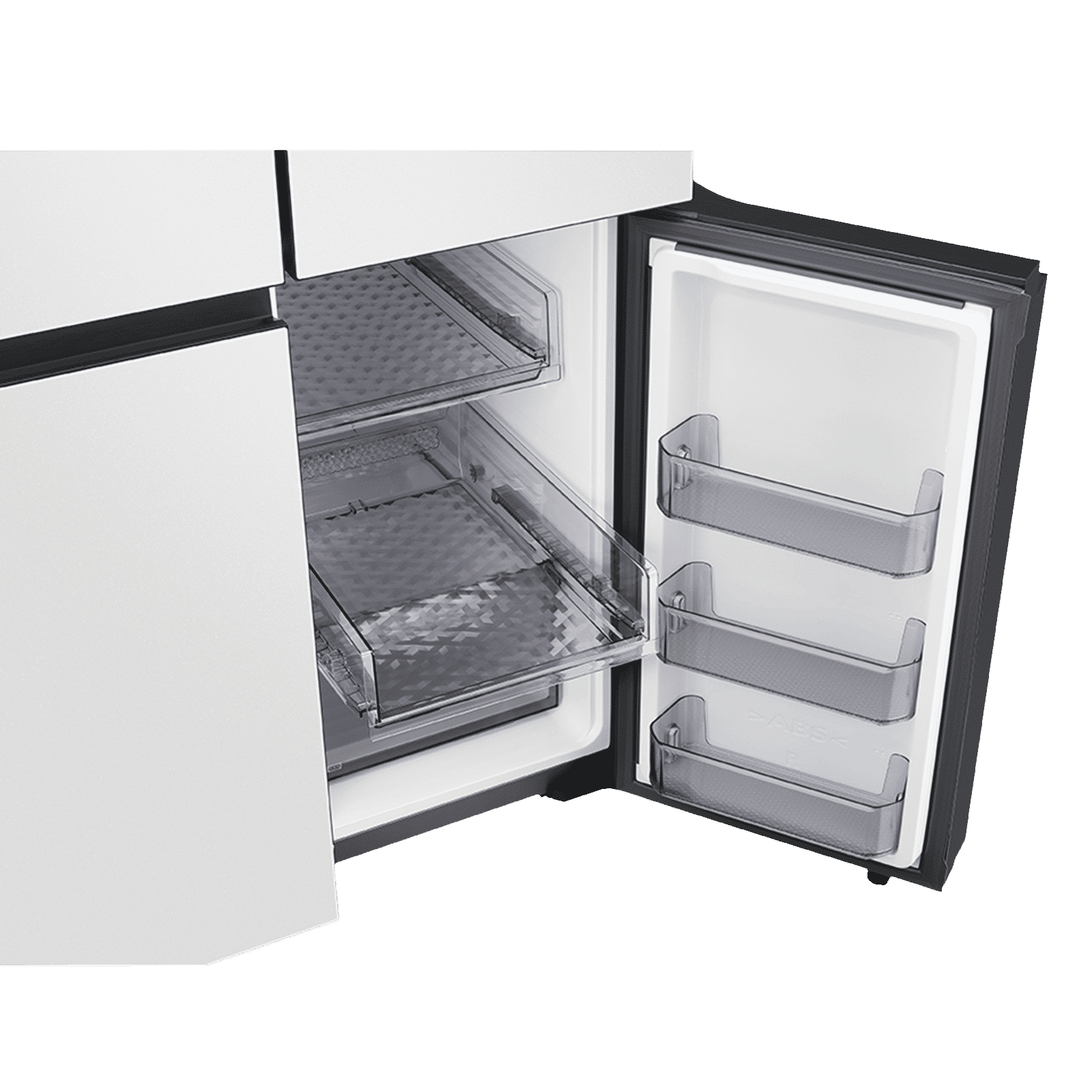 SAMSUNG Bespoke 936 Litres Frost Free French Door Smart Wi-Fi Enabled Refrigerator with Water Dispenser (RF90A92W3AP/TL, Glam Pink/Glam White)_11