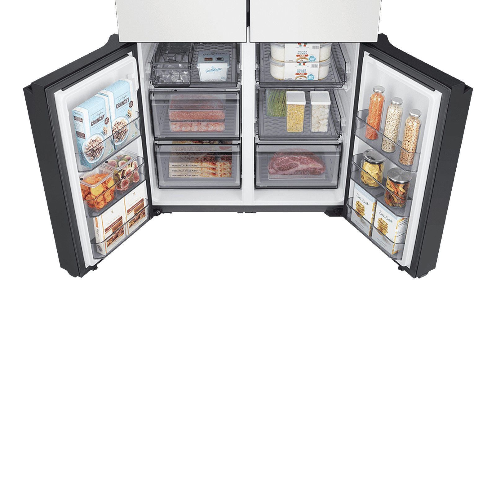 SAMSUNG Bespoke 936 Litres Frost Free French Door Smart Wi-Fi Enabled Refrigerator with Water Dispenser (RF90A92W3AP/TL, Glam Pink/Glam White)_6