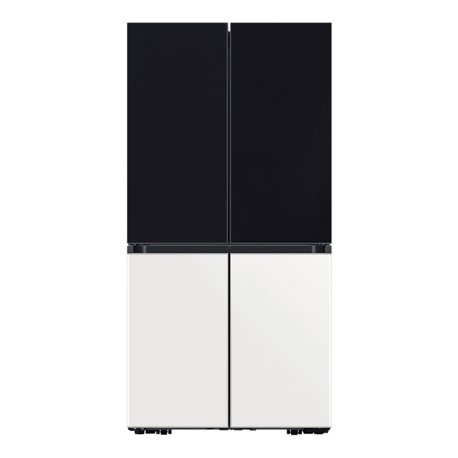 SAMSUNG Bespoke 936 Litres Frost Free French Door Smart Wi-Fi Enabled Refrigerator with Water Dispenser (RF90A92W3AP/TL, Charcoal Black/Glam White)_1