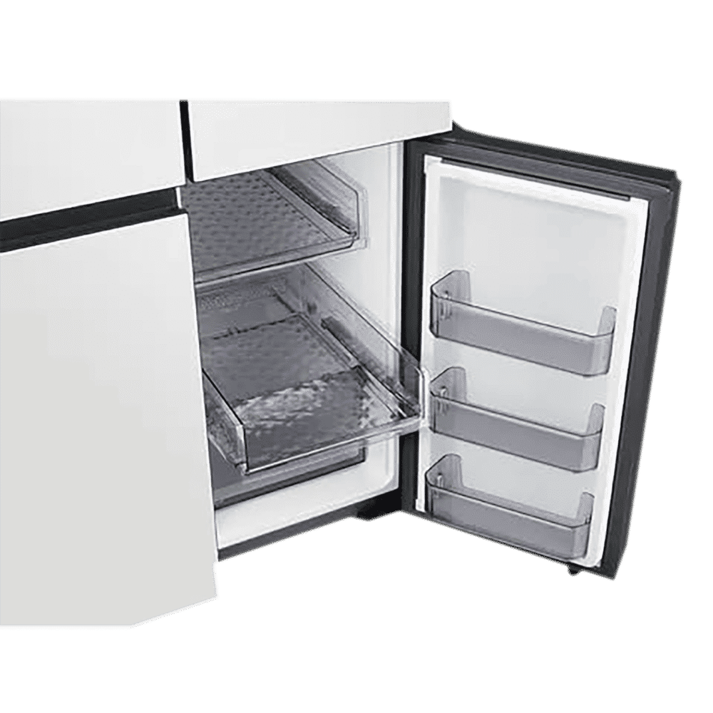 SAMSUNG Bespoke 936 Litres Frost Free French Door Smart Wi-Fi Enabled Refrigerator with Water Dispenser (RF90A92W3AP/TL, Charcoal Black/Glam White)_6