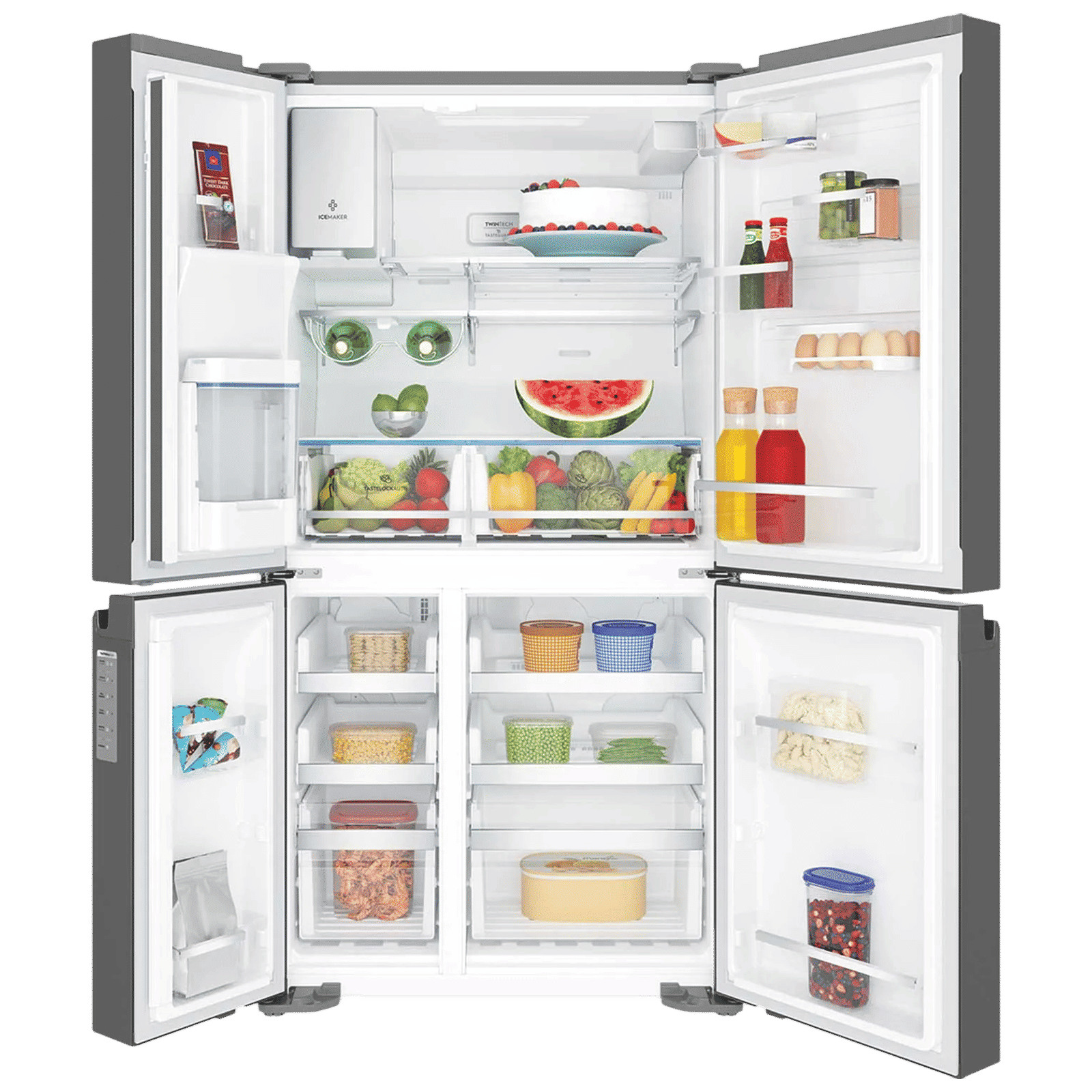 Electrolux UltimateTaste 900 680 Litres Frost Free French Door Refrigerator with Water Dispenser (EQE6879A-B NIN, Glossy Dark Grey) Electrolux UltimateTaste 900 680 Litres Frost Free French Door Refrigerator with Water Dispenser (EQE6879A-B NIN, Glossy Dark Grey)_5