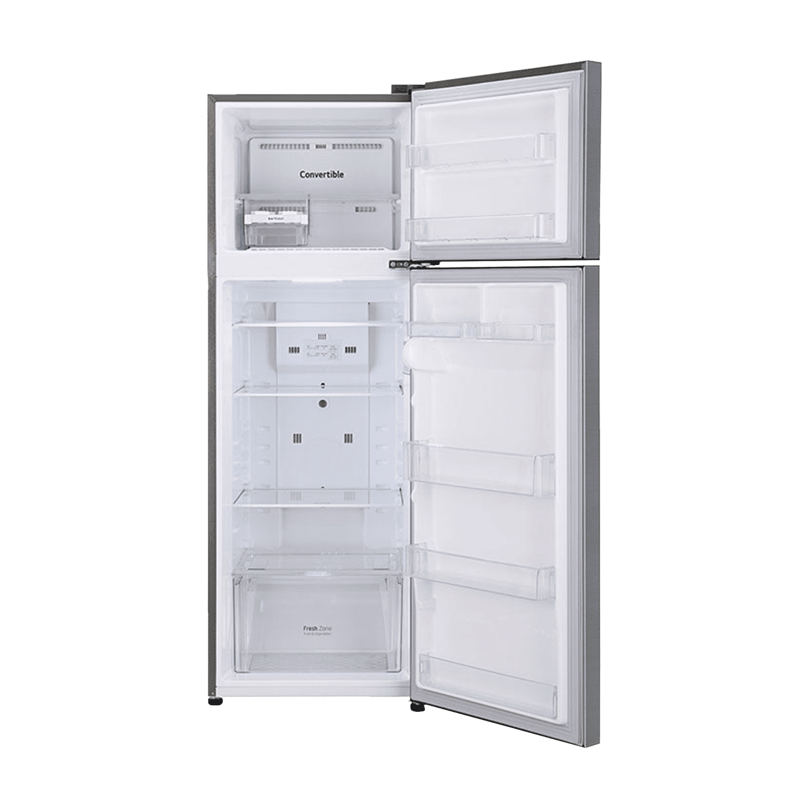 LG 288 Litres 2 Star Frost Free Double Door Convertible Refrigerator with Multi Air Flow (GL-S322SPZY.APZZEB, Shiny Steel)_6