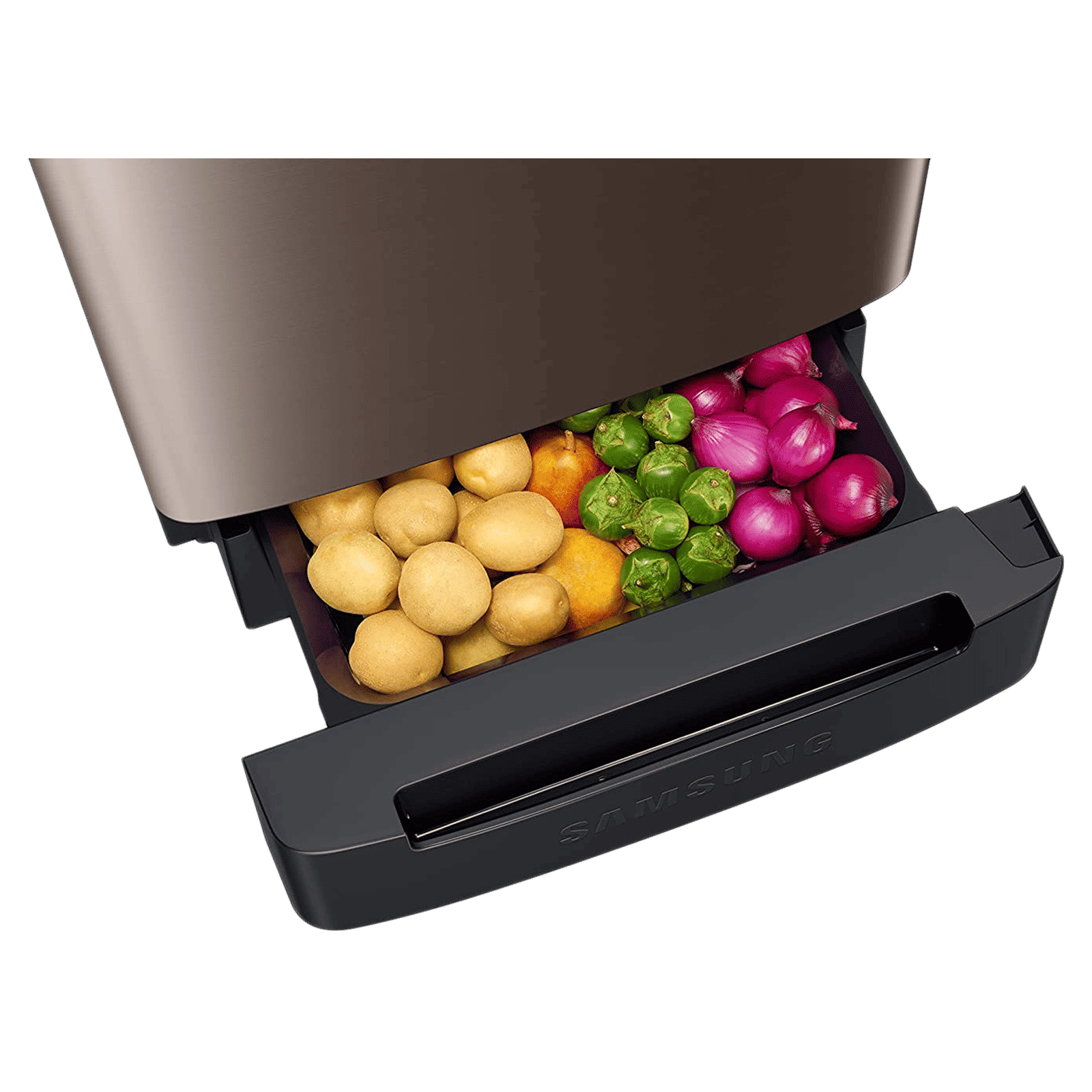 SAMSUNG 225 Litres 4 Star Direct Cool Single Door Refrigerator with Antibacterial Gasket (RR23B2H2XDX/HL, Luxe Brown)_9