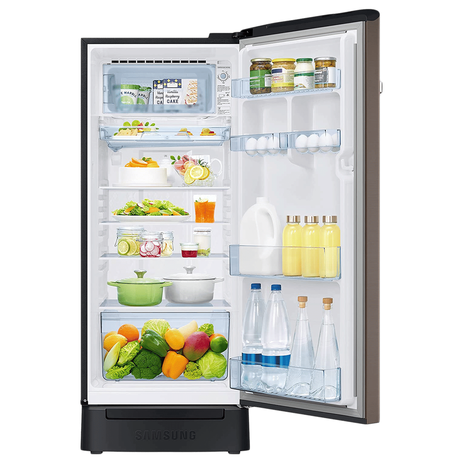 SAMSUNG 225 Litres 4 Star Direct Cool Single Door Refrigerator with Antibacterial Gasket (RR23B2H2XDX/HL, Luxe Brown)_5