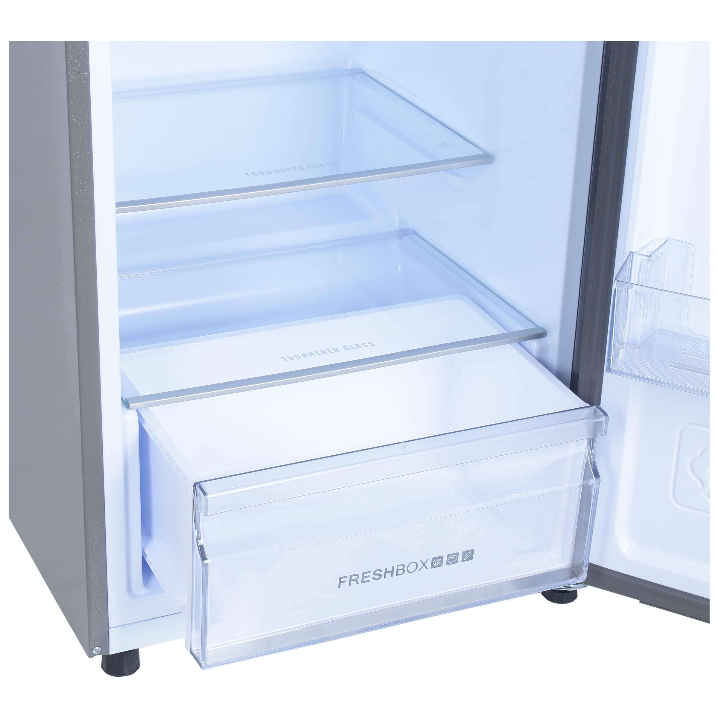 Croma 268 Litres 3 Star Frost Free Double Door Convertible Refrigerator with Dual Inverter Technology ( Criss Cross Metalic Grey)_6