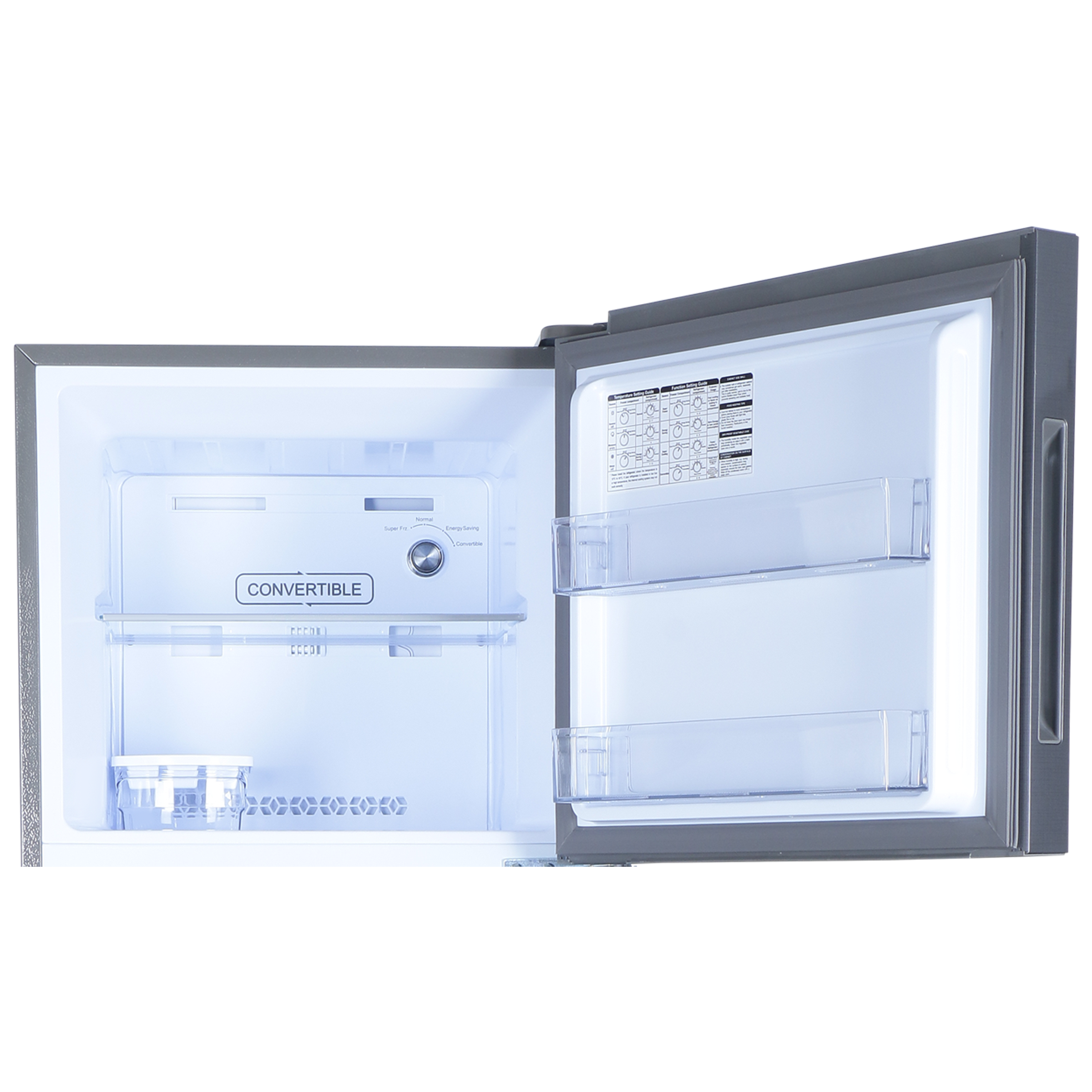 Croma 268 Litres 3 Star Frost Free Double Door Convertible Refrigerator with Dual Inverter Technology ( Criss Cross Metalic Grey)_7