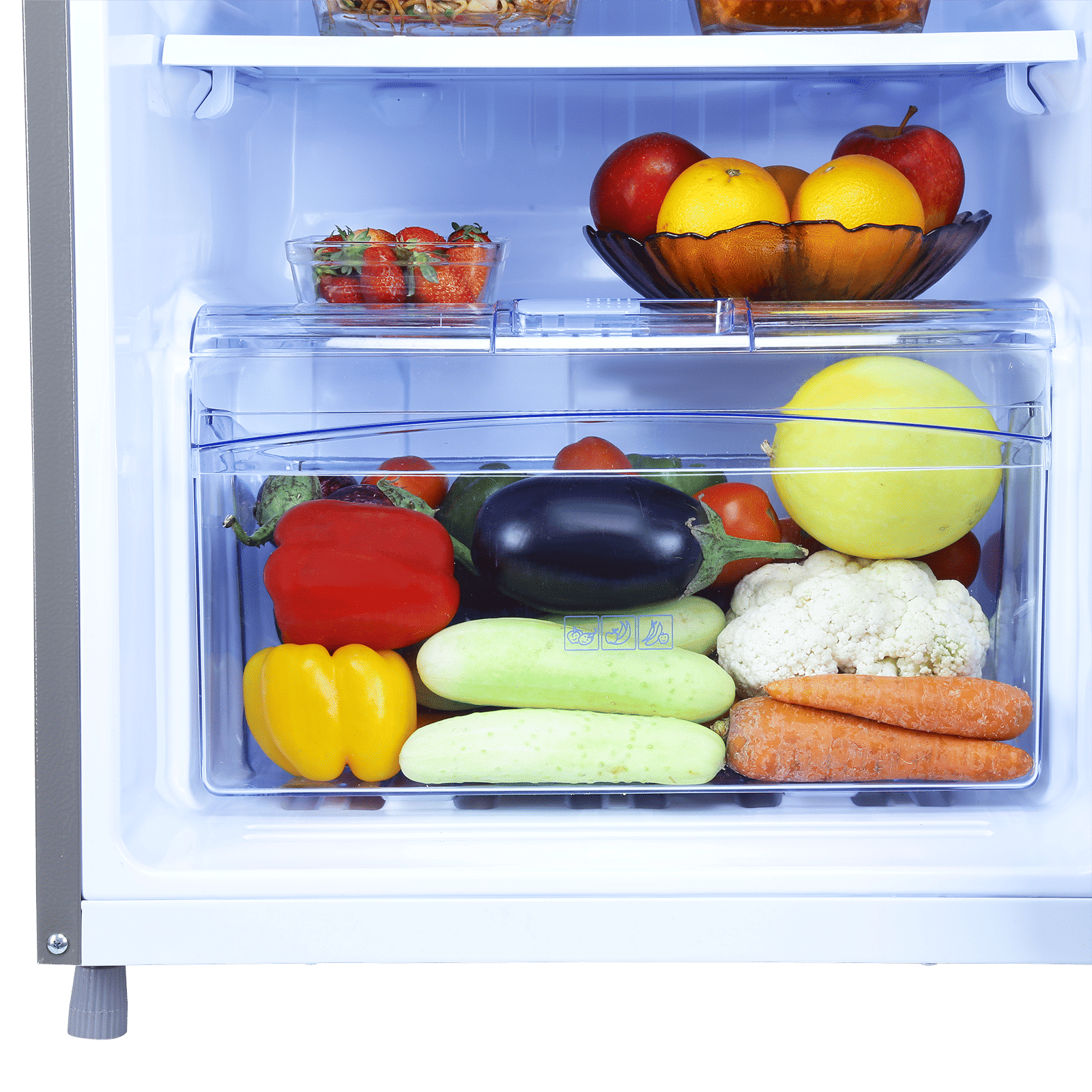 Croma 165 Litres 2 Star Direct Cool Single Door Refrigerator with Anti Fungal Gasket ( Criss Cross Metallic Grey)_11