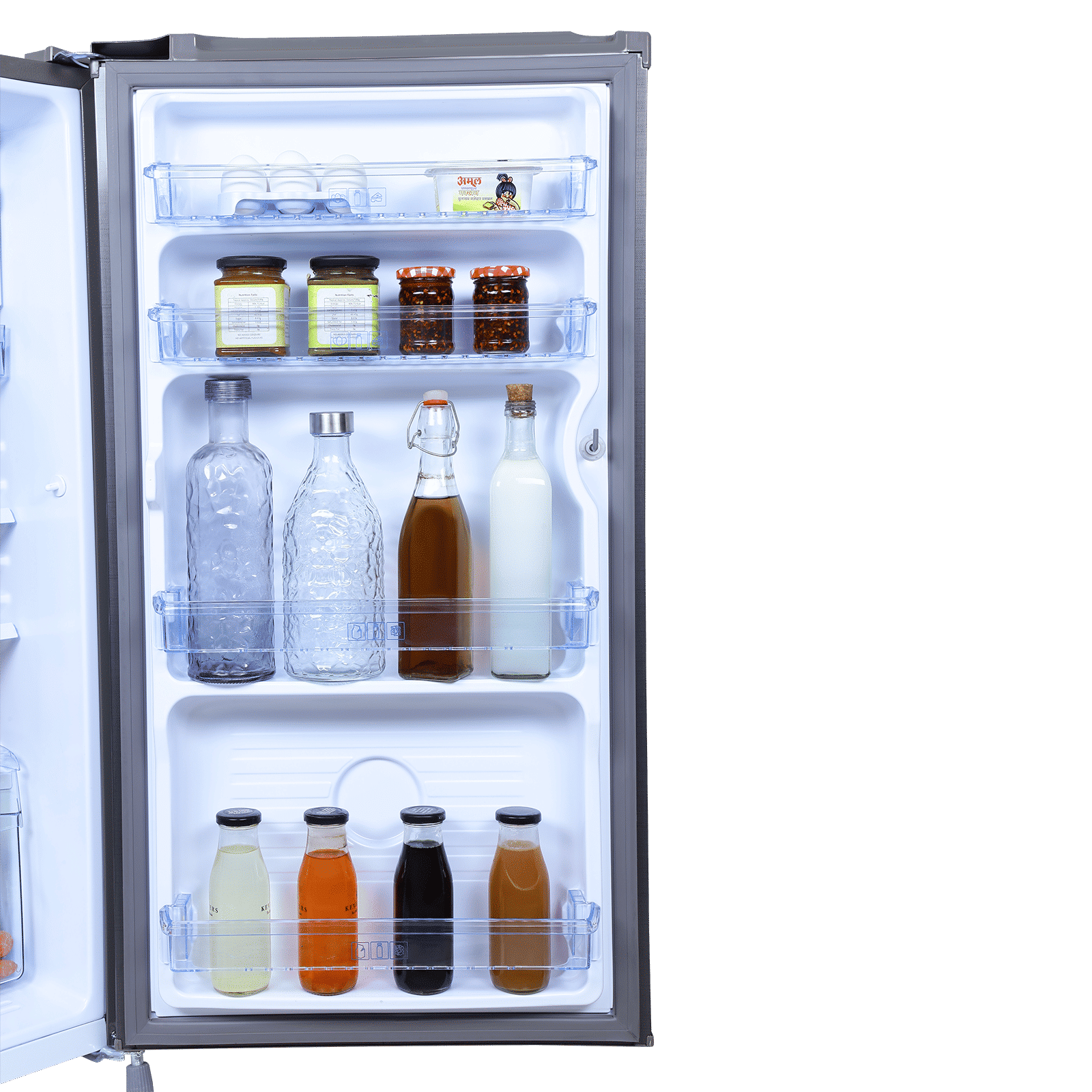 Croma 165 Litres 2 Star Direct Cool Single Door Refrigerator with Anti Fungal Gasket ( Criss Cross Metallic Grey)_7