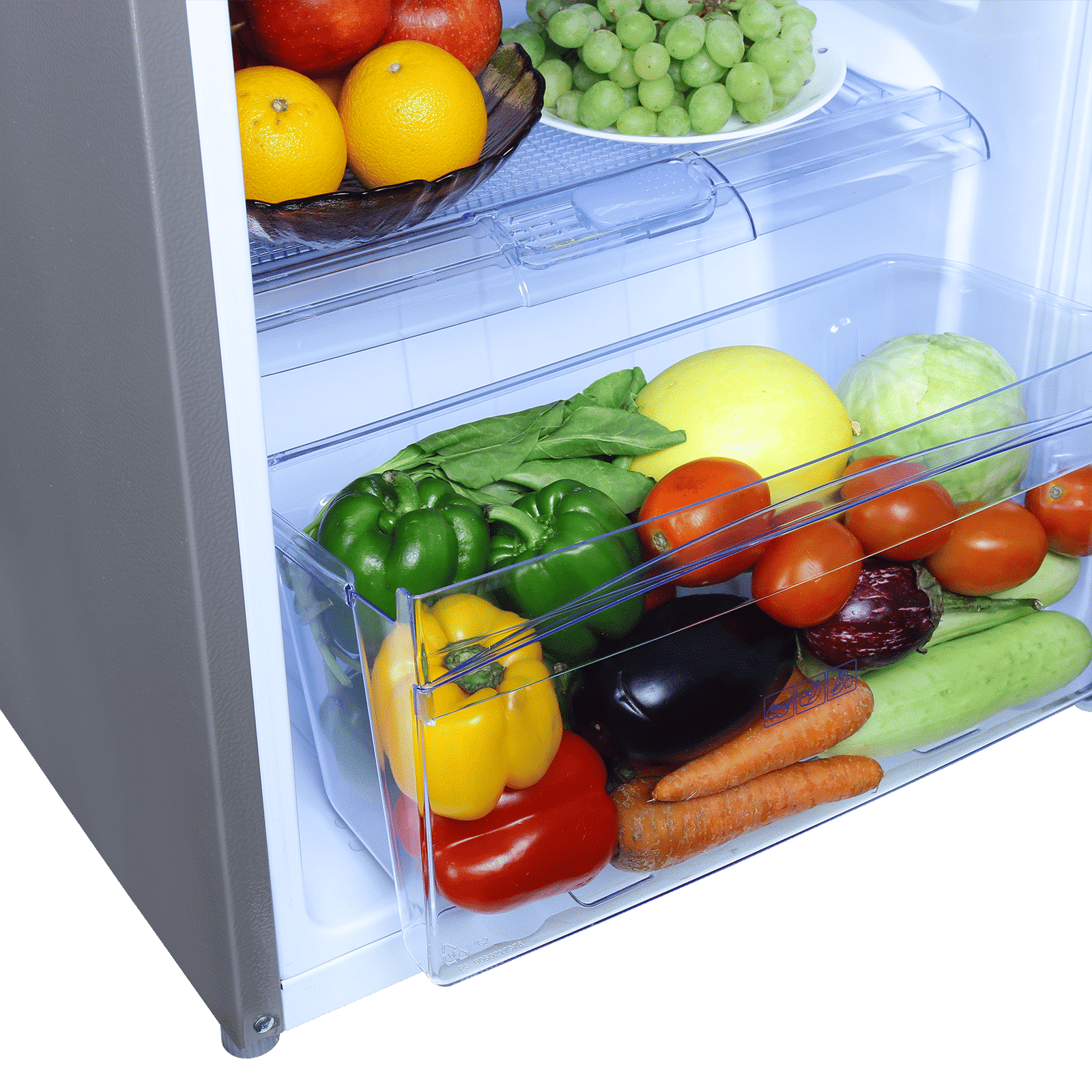 Croma 185 Litres 2 Star Direct Cool Single Door Refrigerator with Anti Fungal Gasket ( Criss Cross Metallic Grey)_12