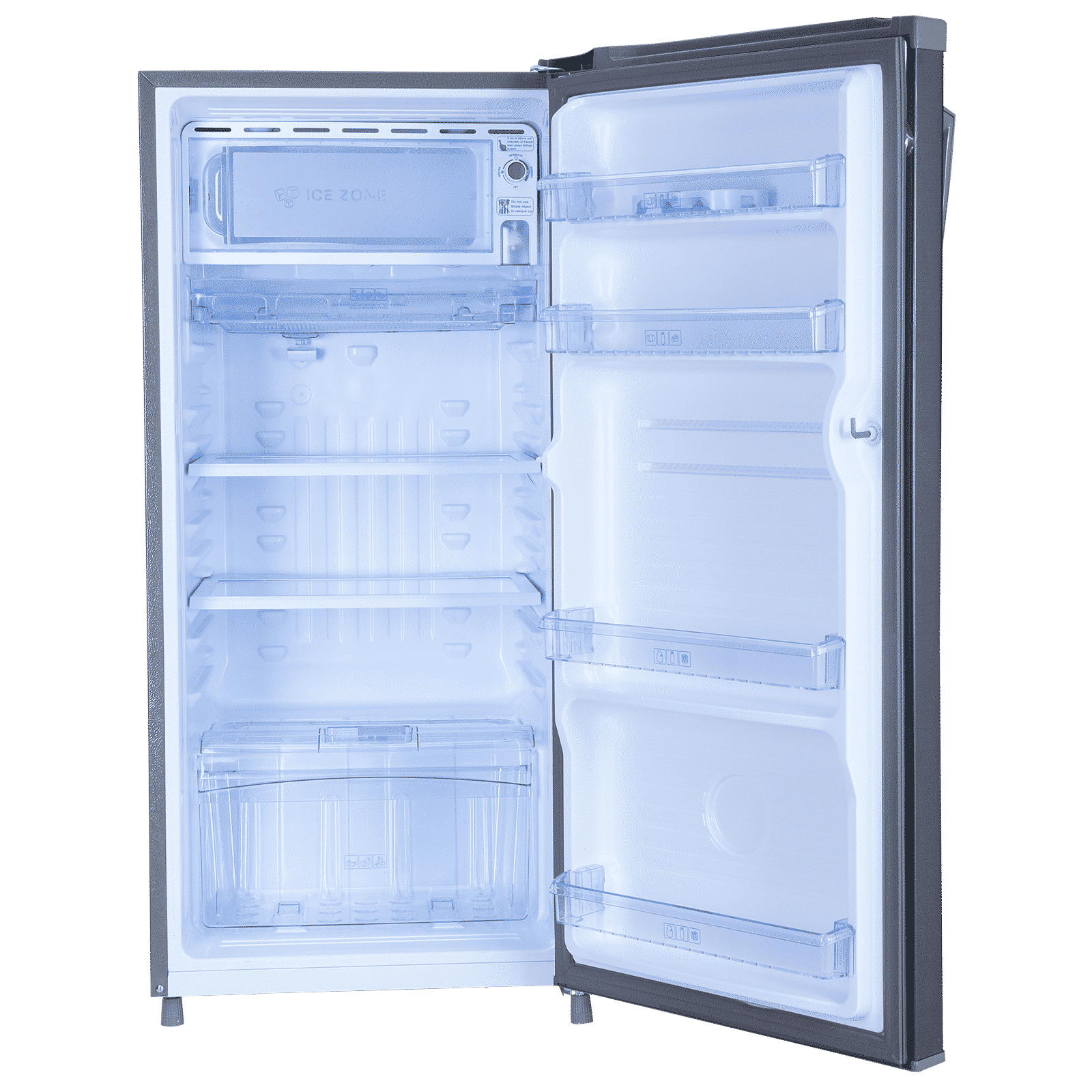 Croma 185 Litres 2 Star Direct Cool Single Door Refrigerator with Anti Fungal Gasket ( Criss Cross Metallic Grey)_15