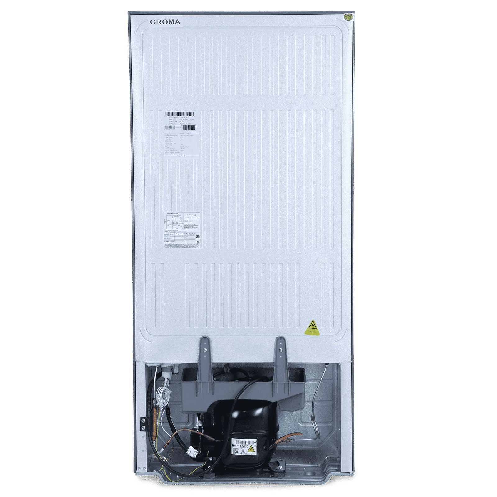 Croma 185 Litres 2 Star Direct Cool Single Door Refrigerator with Anti Fungal Gasket ( Criss Cross Metallic Grey)_10
