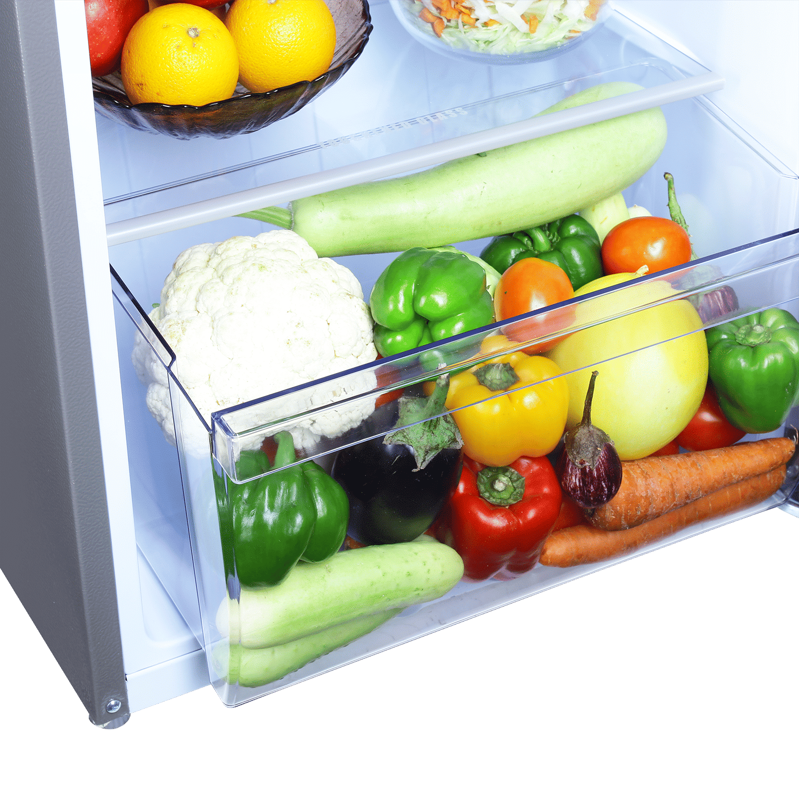 Croma 215 Litres 2 Star Direct Cool Single Door Refrigerator with Anti Fungal Gasket ( Criss Cross Metallic Grey)_11