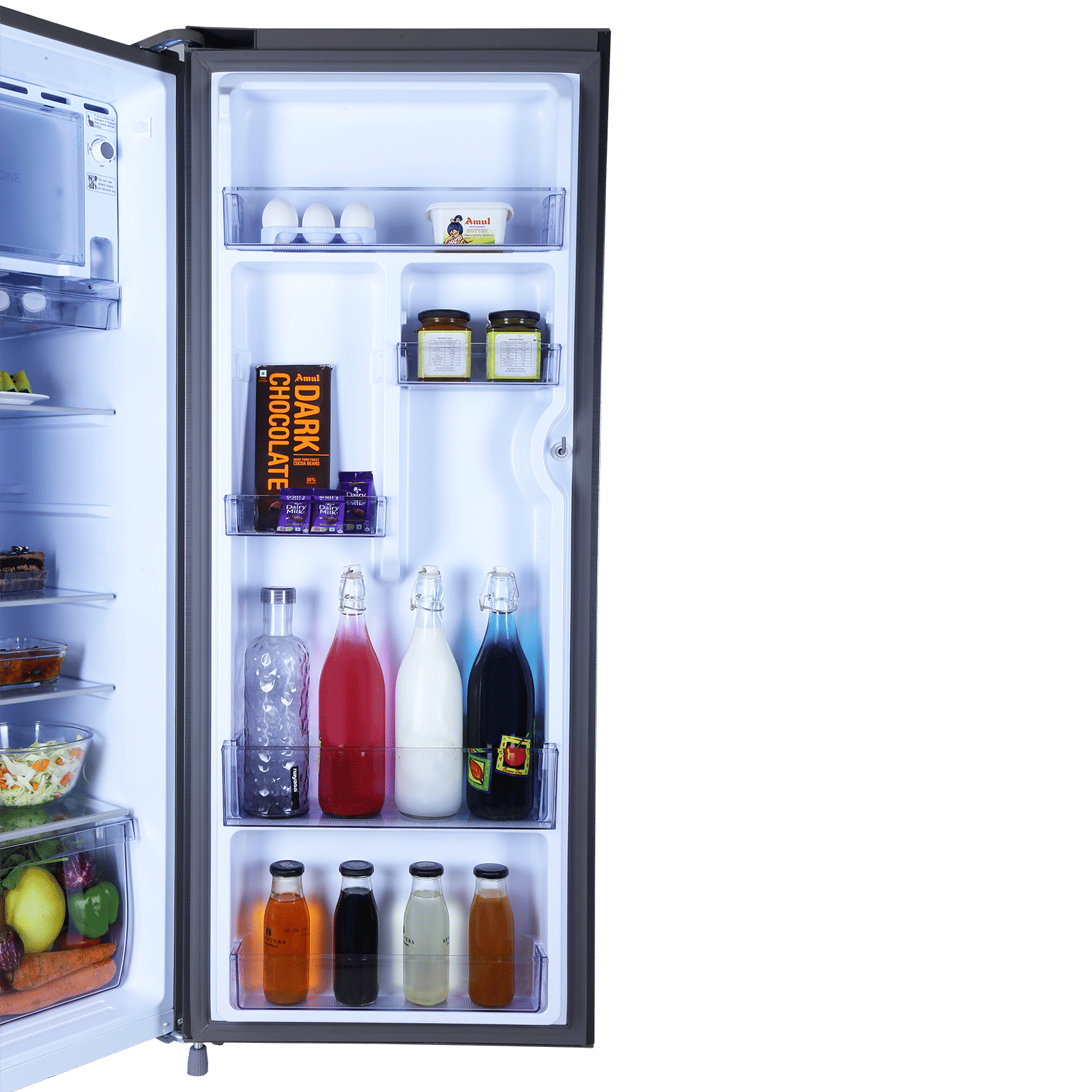 Croma 215 Litres 3 Star Direct Cool Single Door Refrigerator with Anti Fungal Gasket ( Criss Cross Metallic Grey)_7