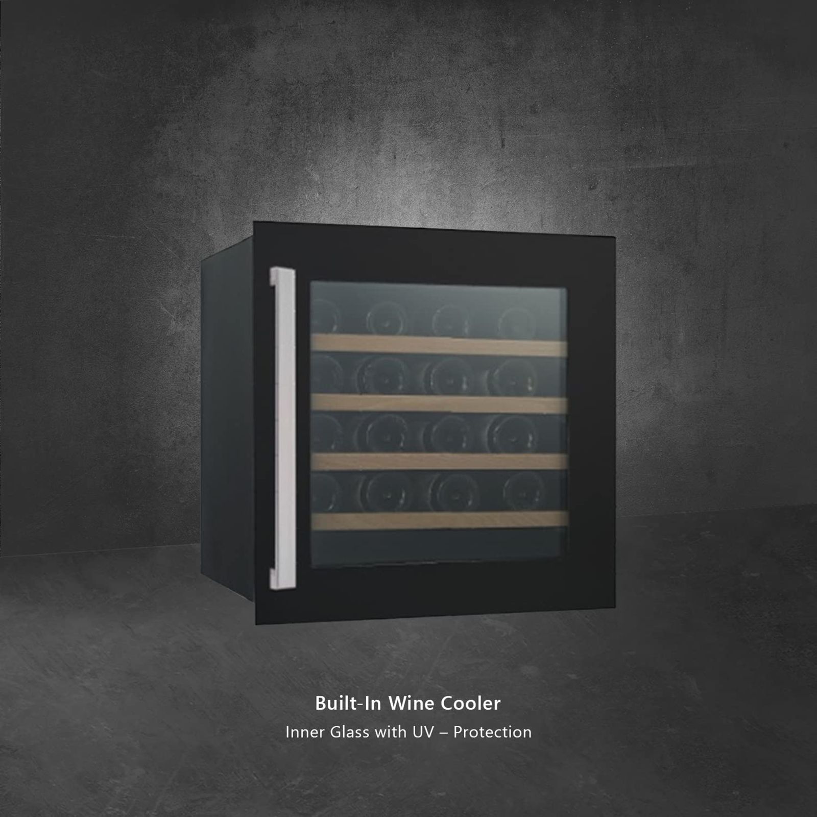 KAFF 92 Litres 36 Bottles Wine Cooler (Inner Glass with UV Protection, WC92BI, Black) KAFF 92 Litres 36 Bottles Wine Cooler (Inner Glass with UV Protection, WC92BI, Black)_5