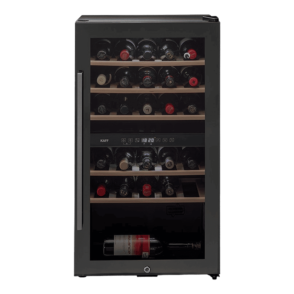 KAFF 76 Litres 29 Bottles Wine Cooler (Inner Glass with UV Protection, WC 76 DZ, Black) KAFF 76 Litres 29 Bottles Wine Cooler (Inner Glass with UV Protection, WC 76 DZ, Black)_1