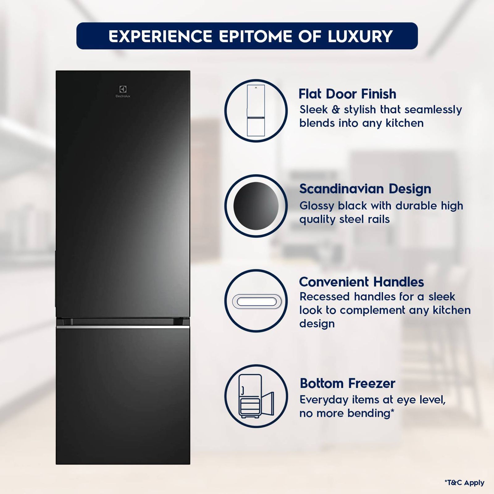 Electrolux UltimateTaste 300 335 Litres 1 Star Frost Free Double Door Bottom Mount Refrigerator with Door Alarm (EBB3702K-H, Glossy Black Steel) Electrolux UltimateTaste 300 335 Litres 1 Star Frost Free Double Door Bottom Mount Refrigerator with Door Alarm (EBB3702K-H, Glossy Black Steel)_11