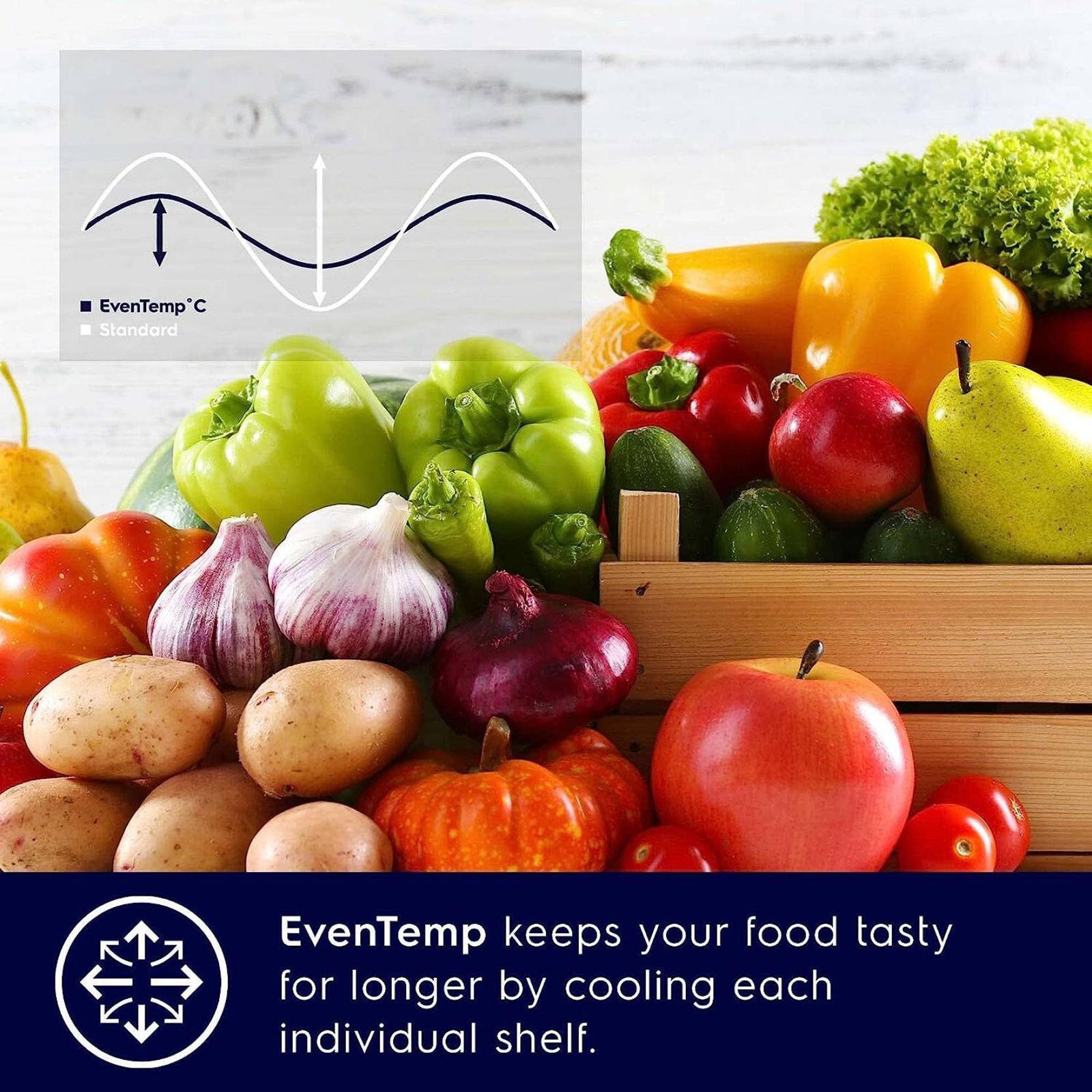 Electrolux UltimateTaste 300 335 Litres 1 Star Frost Free Double Door Bottom Mount Refrigerator with Door Alarm (EBB3702K-H, Glossy Black Steel) Electrolux UltimateTaste 300 335 Litres 1 Star Frost Free Double Door Bottom Mount Refrigerator with Door Alarm (EBB3702K-H, Glossy Black Steel)_15