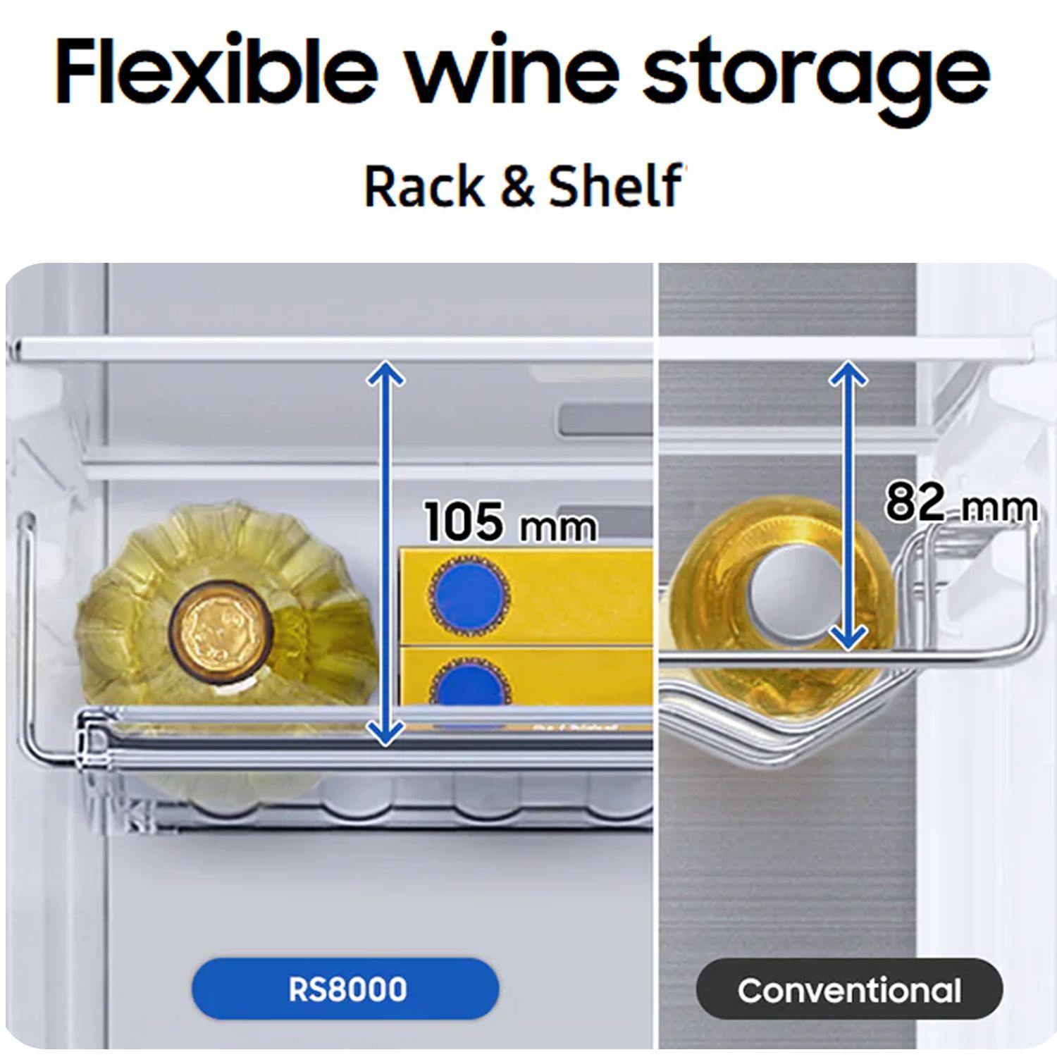 SAMSUNG 653 Litres 3 Star Auto Defrost Side by Side Convertible Refrigerator with Twin Cooling Plus (RS76CG8113SLHL, EZ Clean Steel)_17