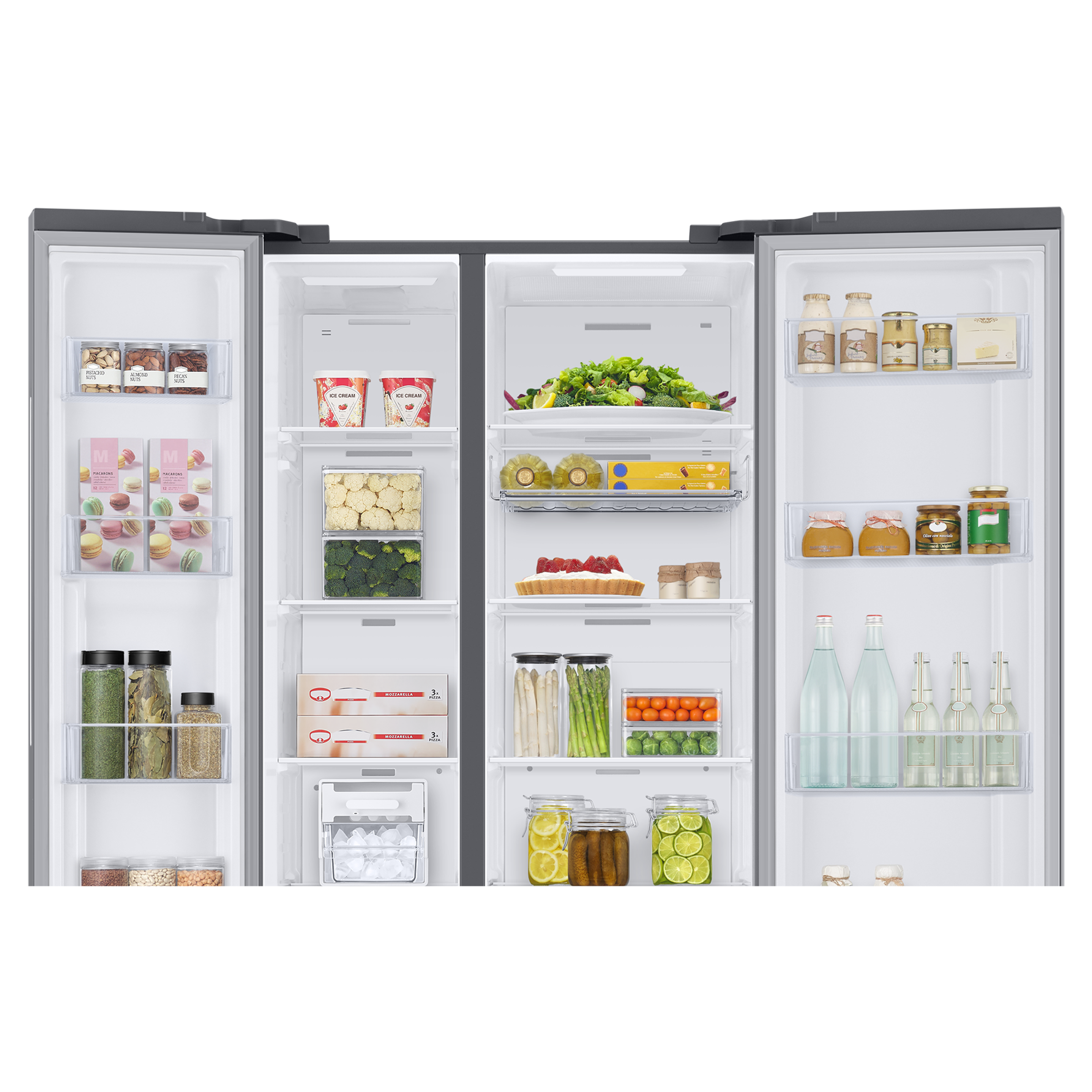 SAMSUNG 653 Litres 3 Star Auto Defrost Side by Side Convertible Refrigerator with Twin Cooling Plus (RS76CG8113SLHL, EZ Clean Steel)_7