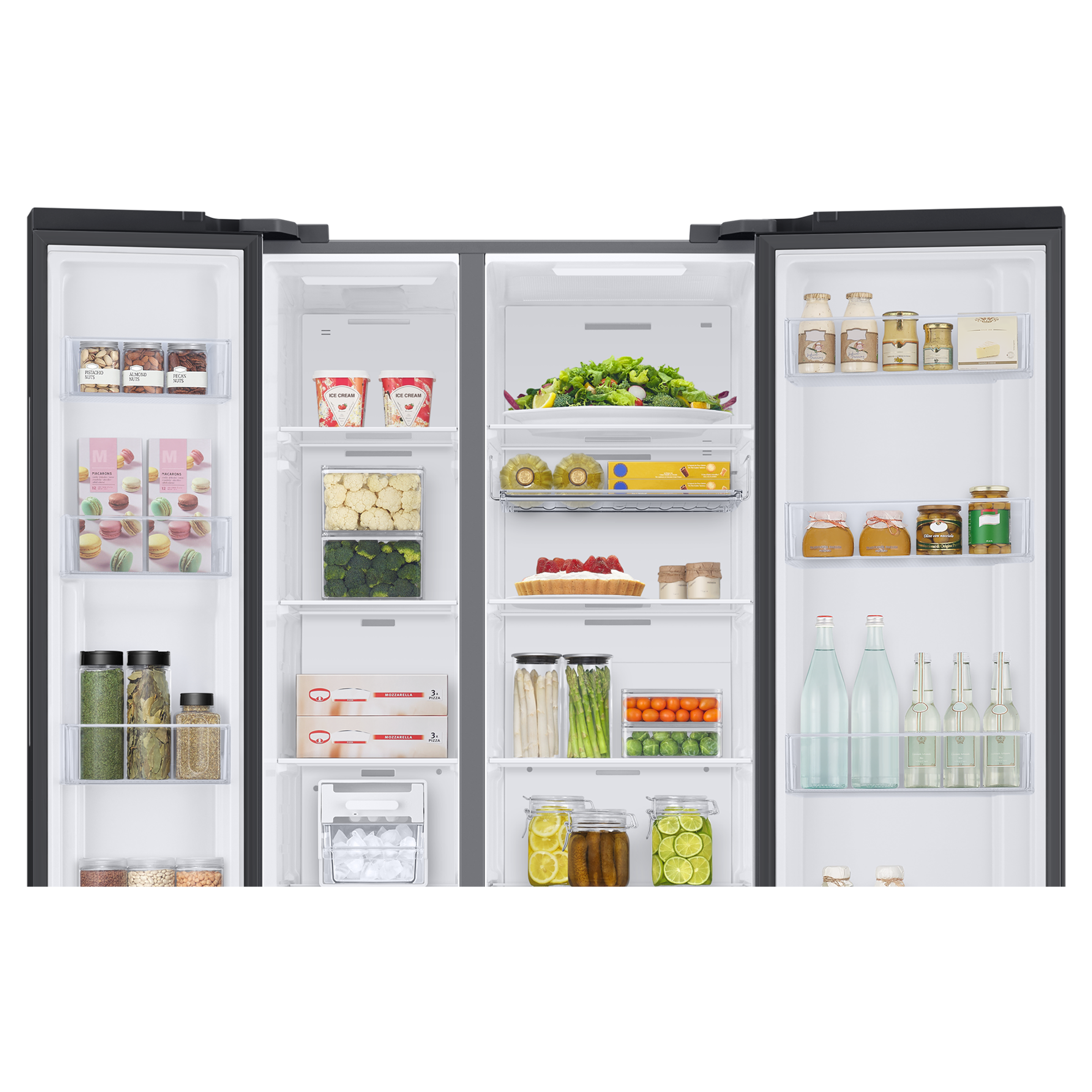 SAMSUNG 653 Litres 3 Star Side by Side Convertible Refrigerator with AI Energy Mode (RS76CG8113B1HL, Black DOI)_12