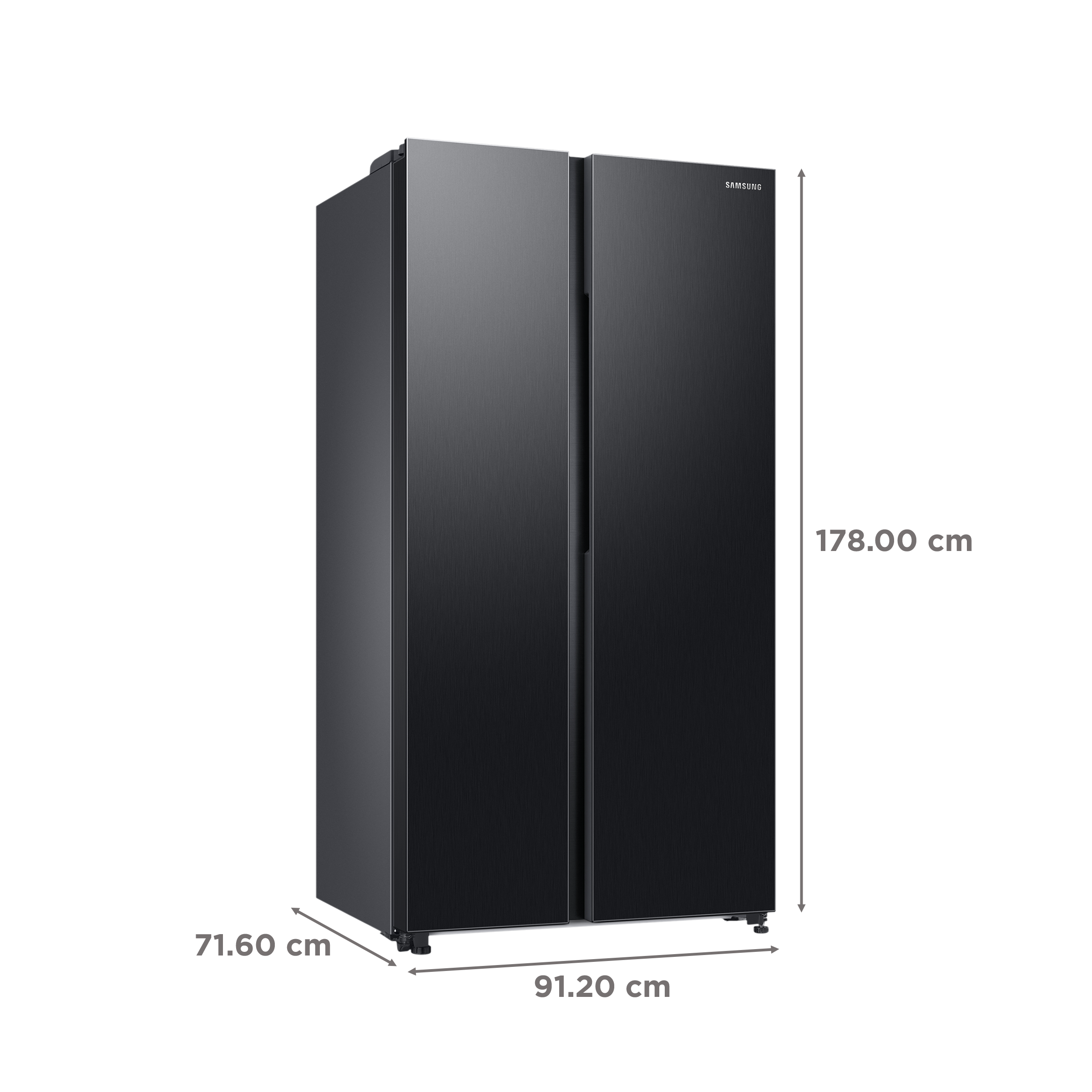 SAMSUNG 653 Litres 3 Star Side by Side Convertible Refrigerator with AI Energy Mode (RS76CG8113B1HL, Black DOI)_3