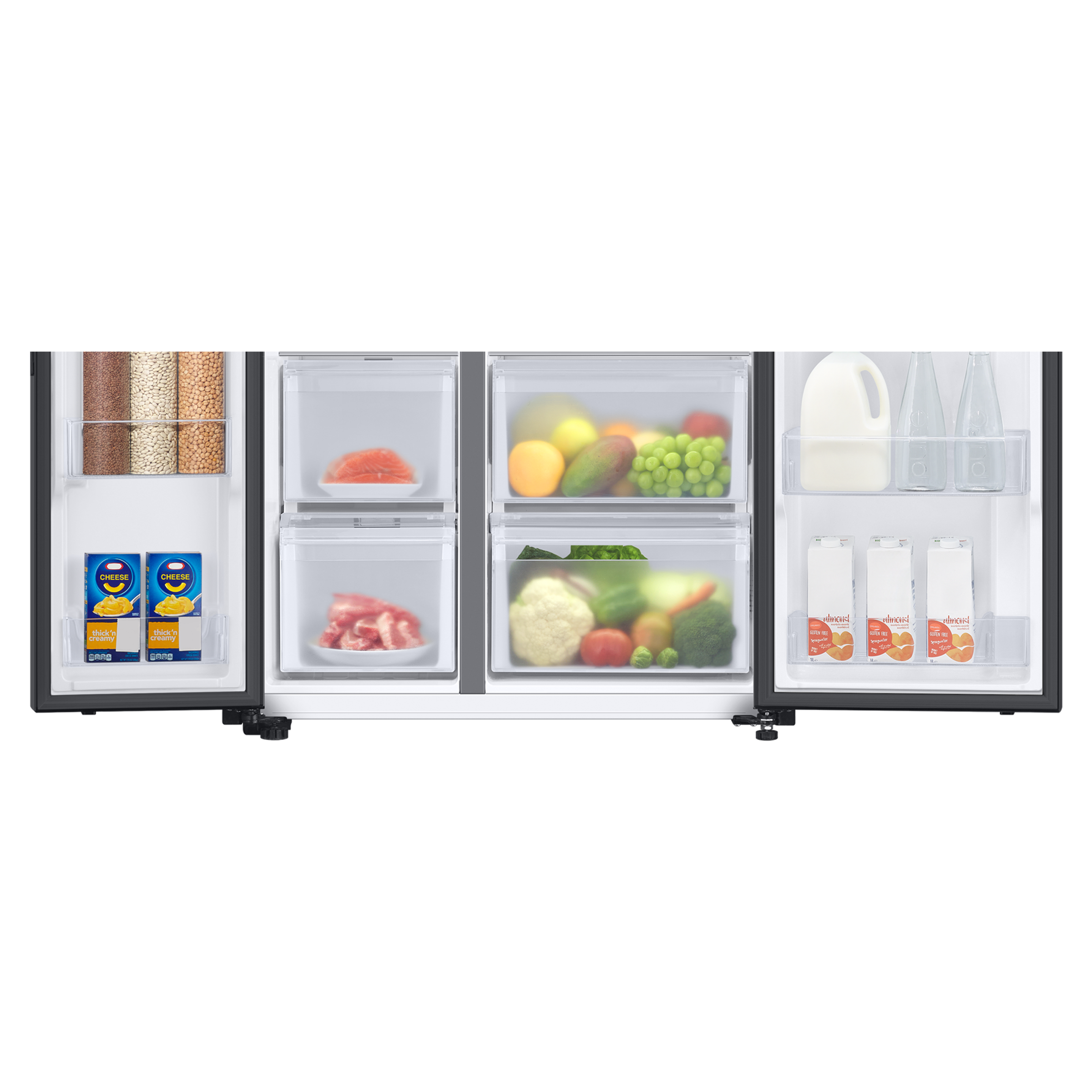 SAMSUNG 615 Litres 3 Star Auto Defrost Side by Side Refrigerator with Twin Cooling Plus (RS7HCG8543B1HL, Black DOI)_7