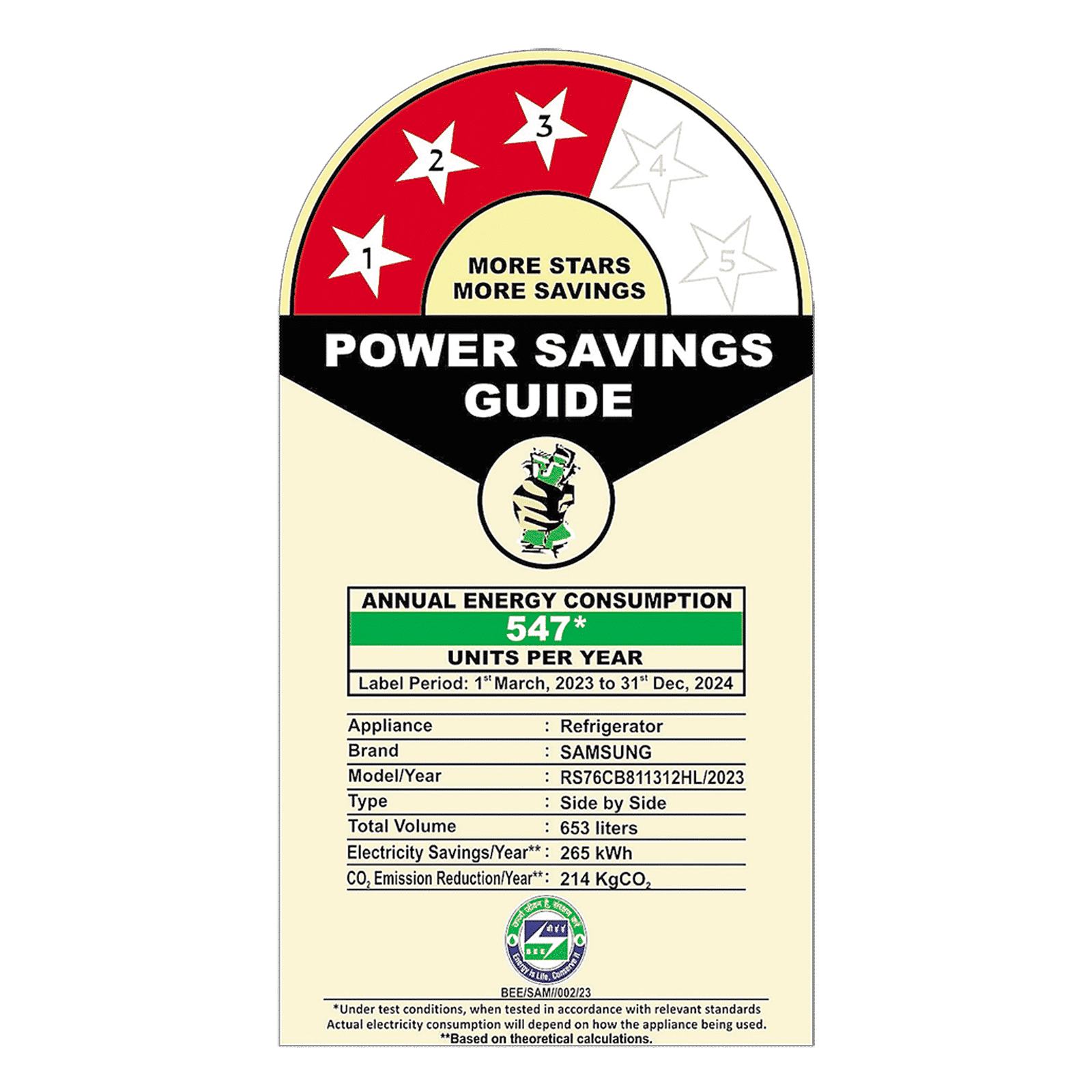 SAMSUNG 653 Litres 3 Star Auto Defrost Side by Side Refrigerator with Twin Cooling Plus (RS76CB811312HL, Clean White)_9