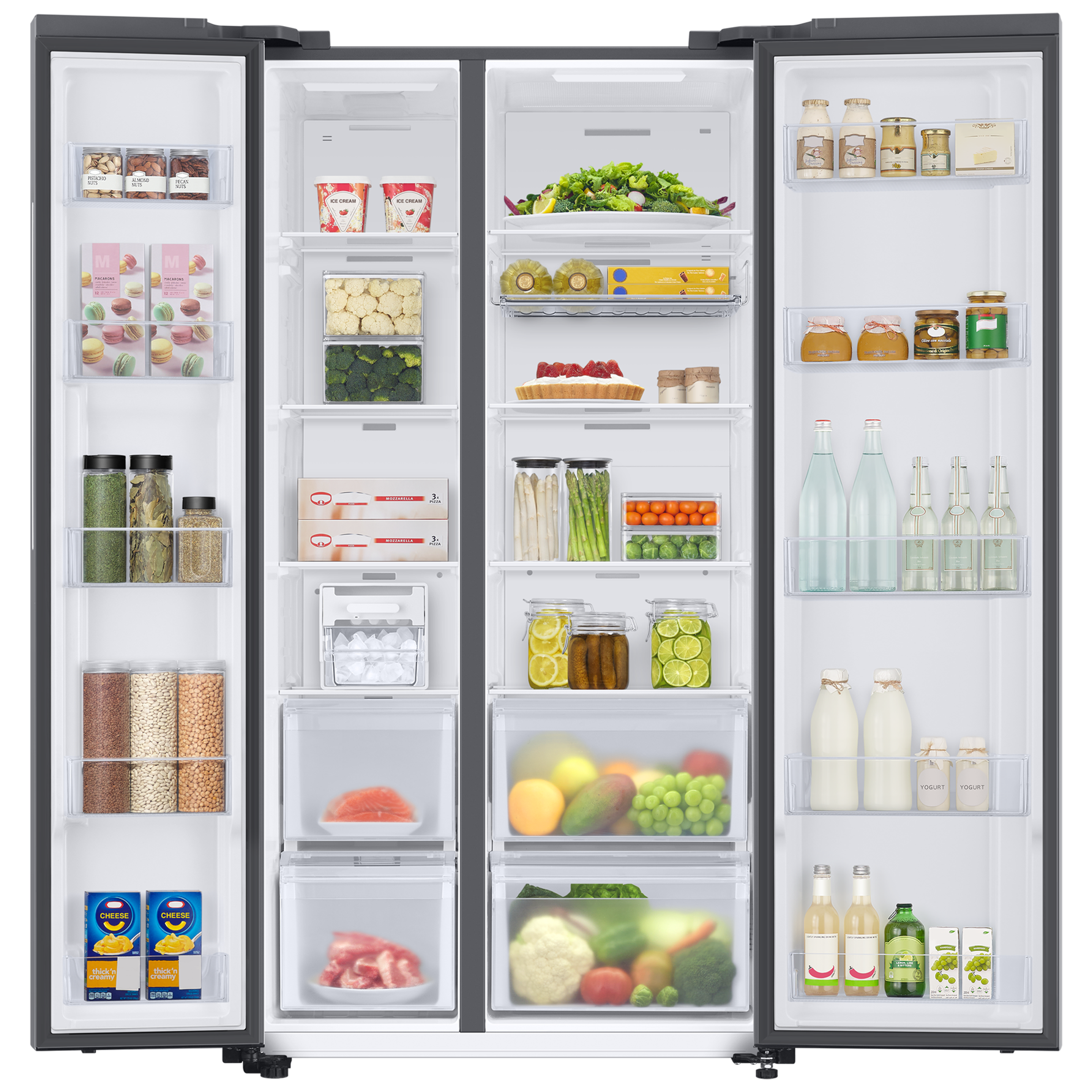 SAMSUNG 653 Litres 3 Star Auto Defrost Side by Side Refrigerator with Twin Cooling Plus (RS76CB811312HL, Clean White)_5