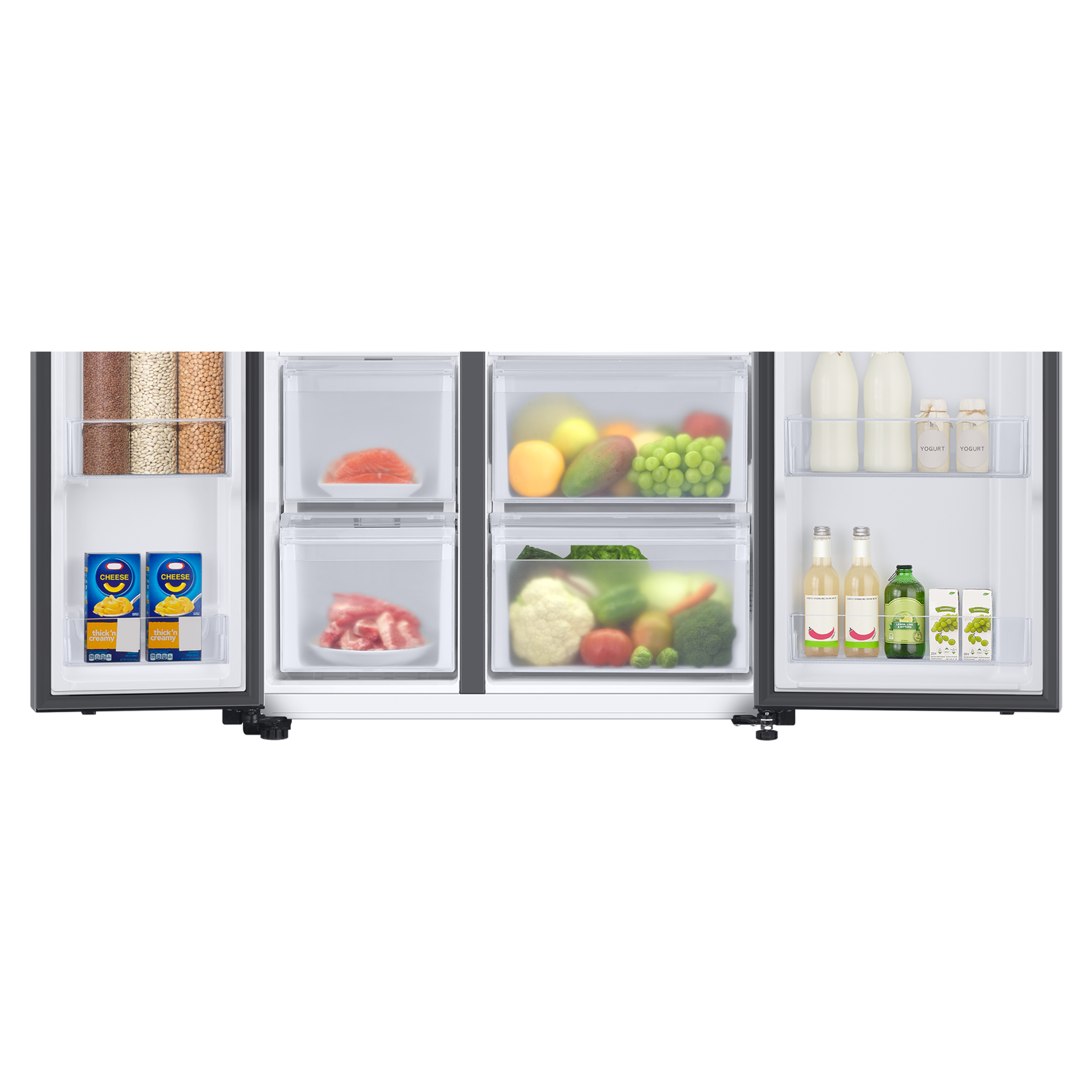 SAMSUNG 653 Litres 3 Star Auto Defrost Side by Side Refrigerator with Twin Cooling Plus (RS76CB811312HL, Clean White)_7