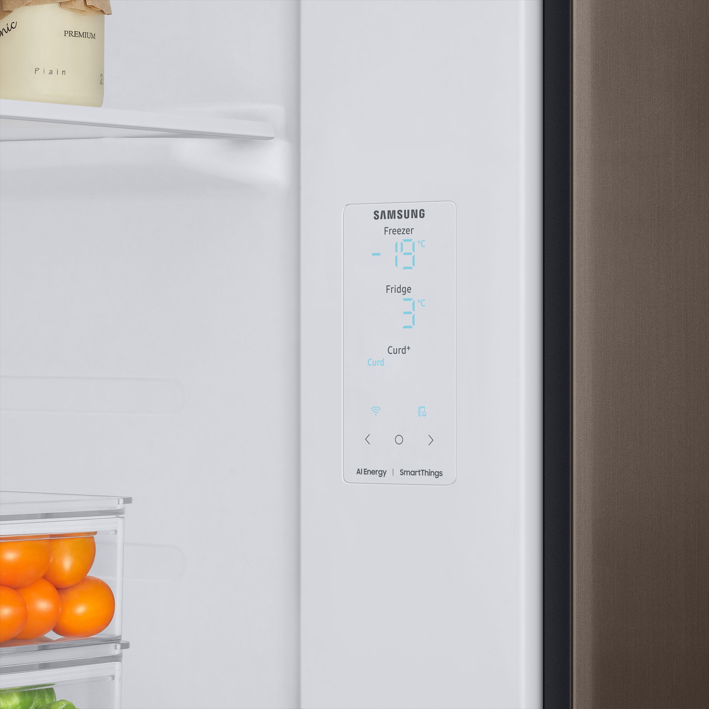 SAMSUNG 644 Litres 3 Star Auto Defrost Side by Side Refrigerator with Twin Cooling Plus (RS76CG8133DXHL, Luxe Brown)_12