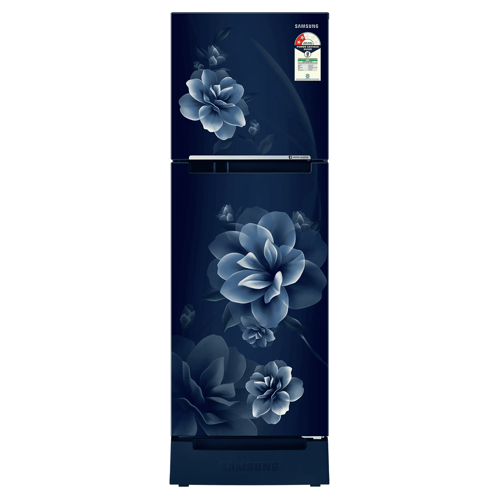 SAMSUNG 236 Litres 2 Star Frost Free Double Door Refrigerator with Digital Inverter Technology (RT28C3122CU/HL, Camellia Blue)_1