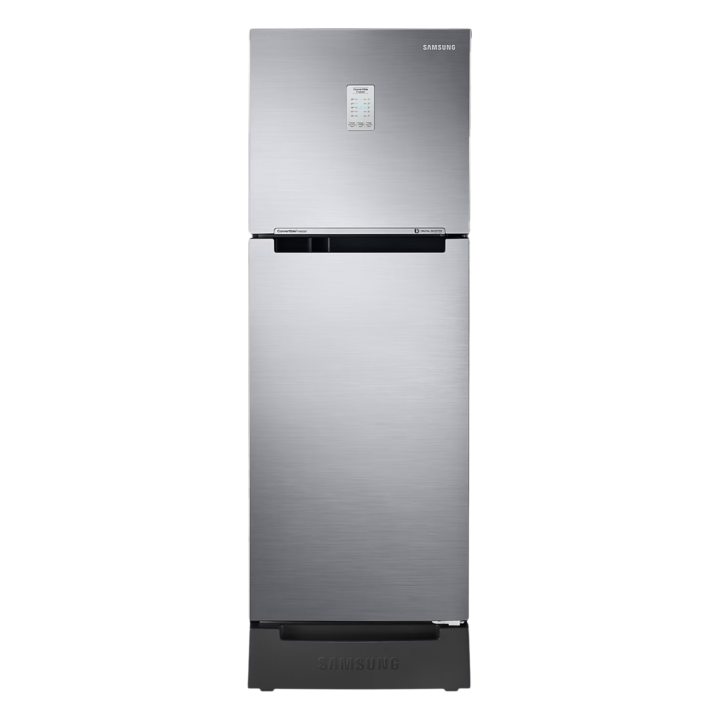 SAMSUNG 236 Litres 2 Star Auto Defrost Double Door Convertible Refrigerator with Convertible Freezer (RT28C3832S8/HL, Elegant Inox)_1