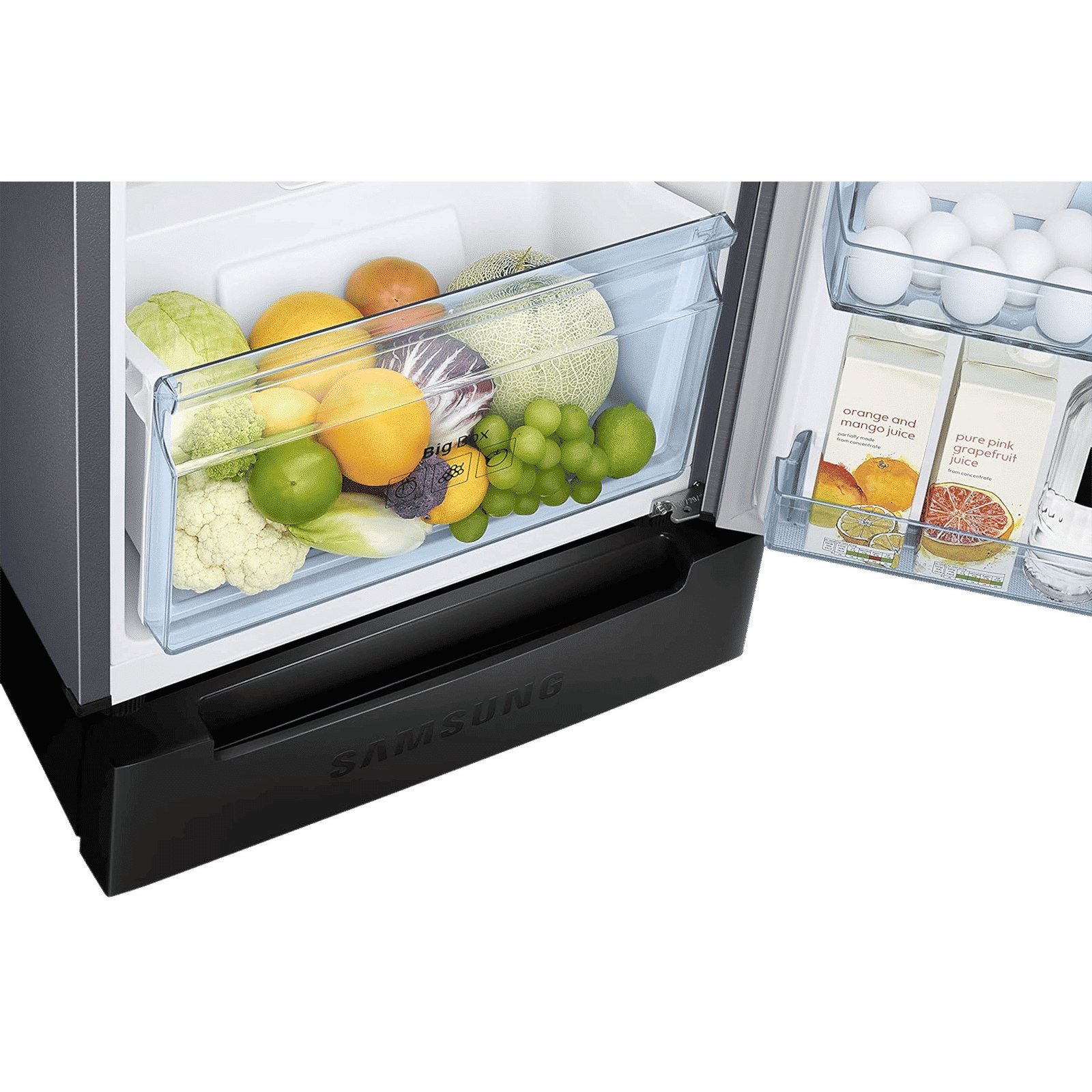 SAMSUNG 236 Litres 2 Star Auto Defrost Double Door Convertible Refrigerator with Convertible Freezer (RT28C3832S8/HL, Elegant Inox)_12