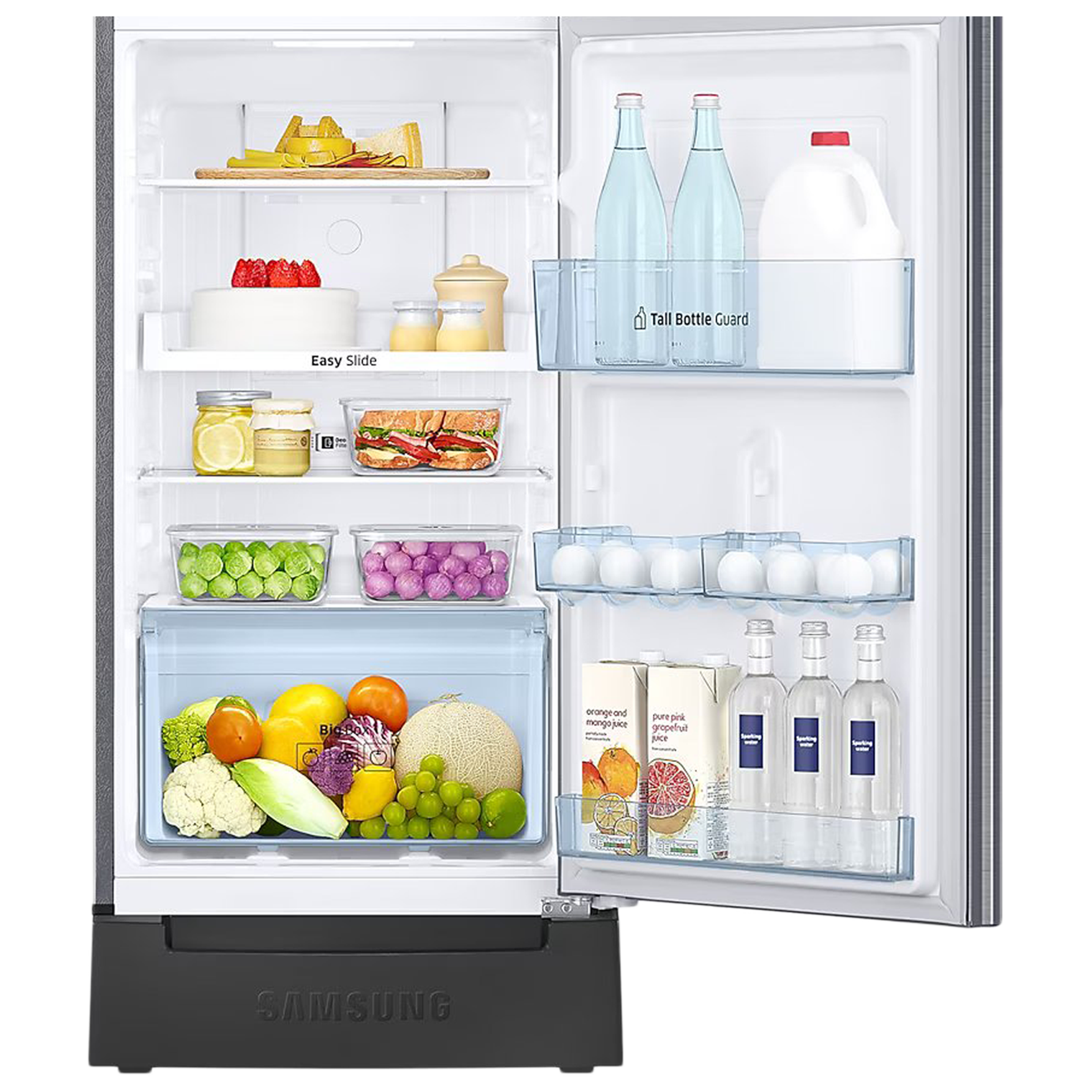 SAMSUNG 236 Litres 2 Star Auto Defrost Double Door Convertible Refrigerator with Convertible Freezer (RT28C3832S8/HL, Elegant Inox)_7
