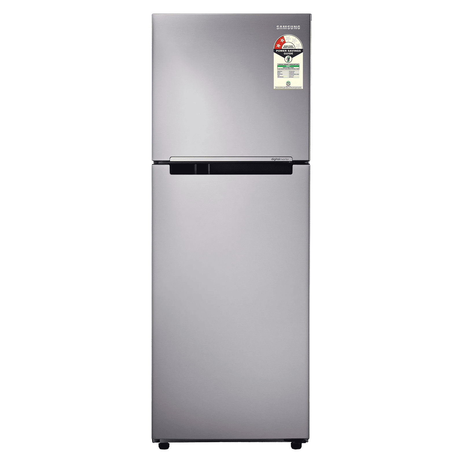 SAMSUNG 236 Litres 2 Star Frost Free Double Door Refrigerator with Deodorizer (RT28C3042S8/HL, Elegant Inox)_1