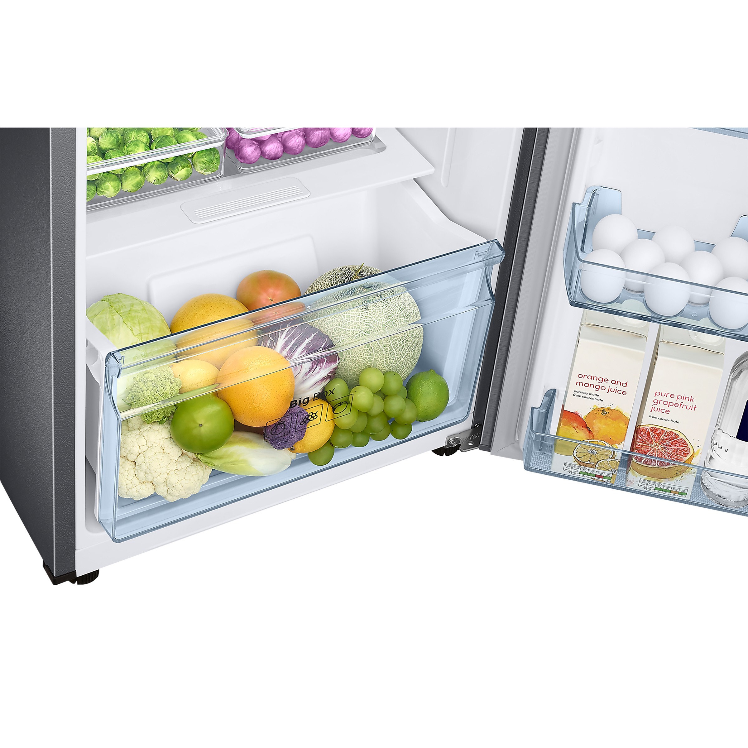 SAMSUNG 236 Litres 2 Star Frost Free Double Door Refrigerator with Deodorizer (RT28C3042S8/HL, Elegant Inox)_9