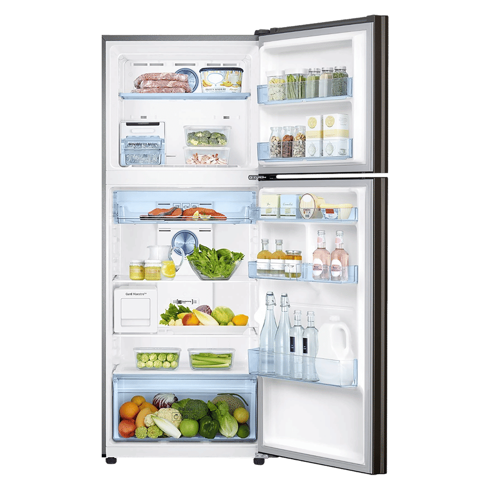 SAMSUNG 355 Litres 2 Star Frost Free Double Door Convertible Refrigerator with Twin Cooling Plus (RT39C5C32DX/HL, Black Inox)_5