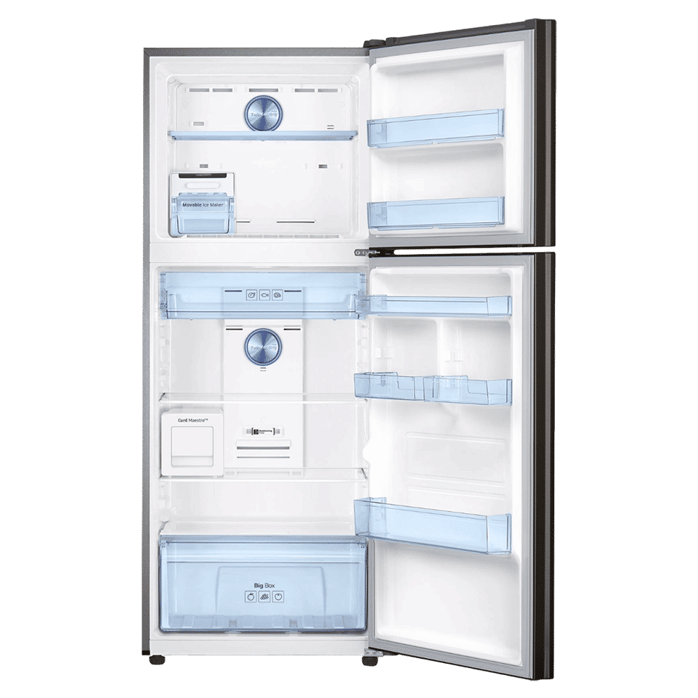 SAMSUNG 355 Litres 2 Star Frost Free Double Door Convertible Refrigerator with Twin Cooling Plus (RT39C5C32DX/HL, Black Inox)_6