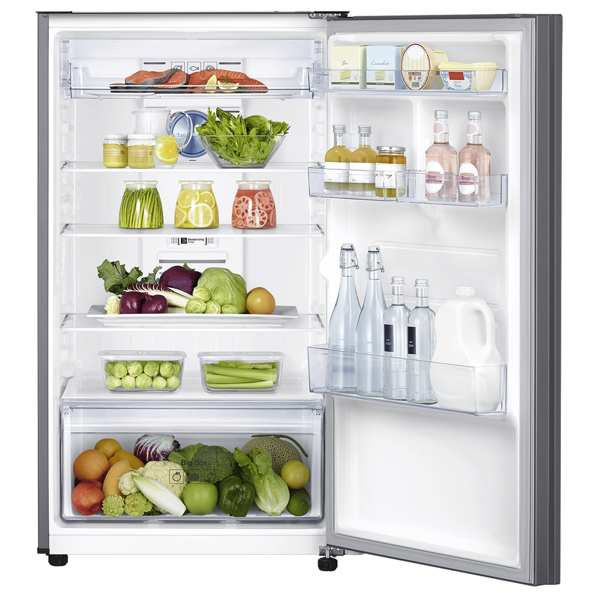 SAMSUNG 385 Litres 2 Star Frost Free Double Door Convertible Refrigerator with Deodorizer (RT42C5532S9/HL, Refined Inox)_12
