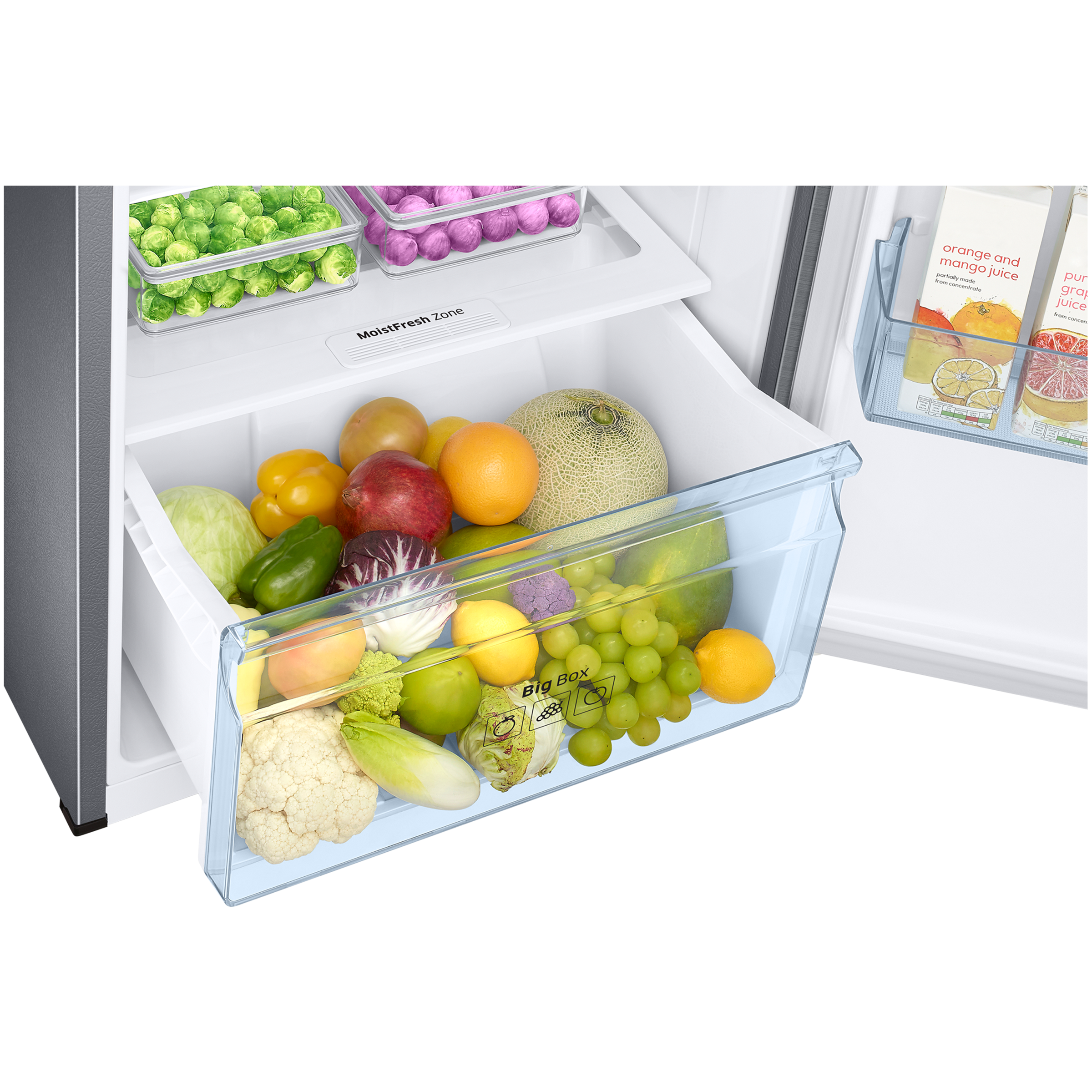 SAMSUNG 301 Litres 2 Star Frost Free Double Door Convertible Refrigerator with Twin Cooling Plus (RT34C4522S8/HL, Elegant Inox)_8