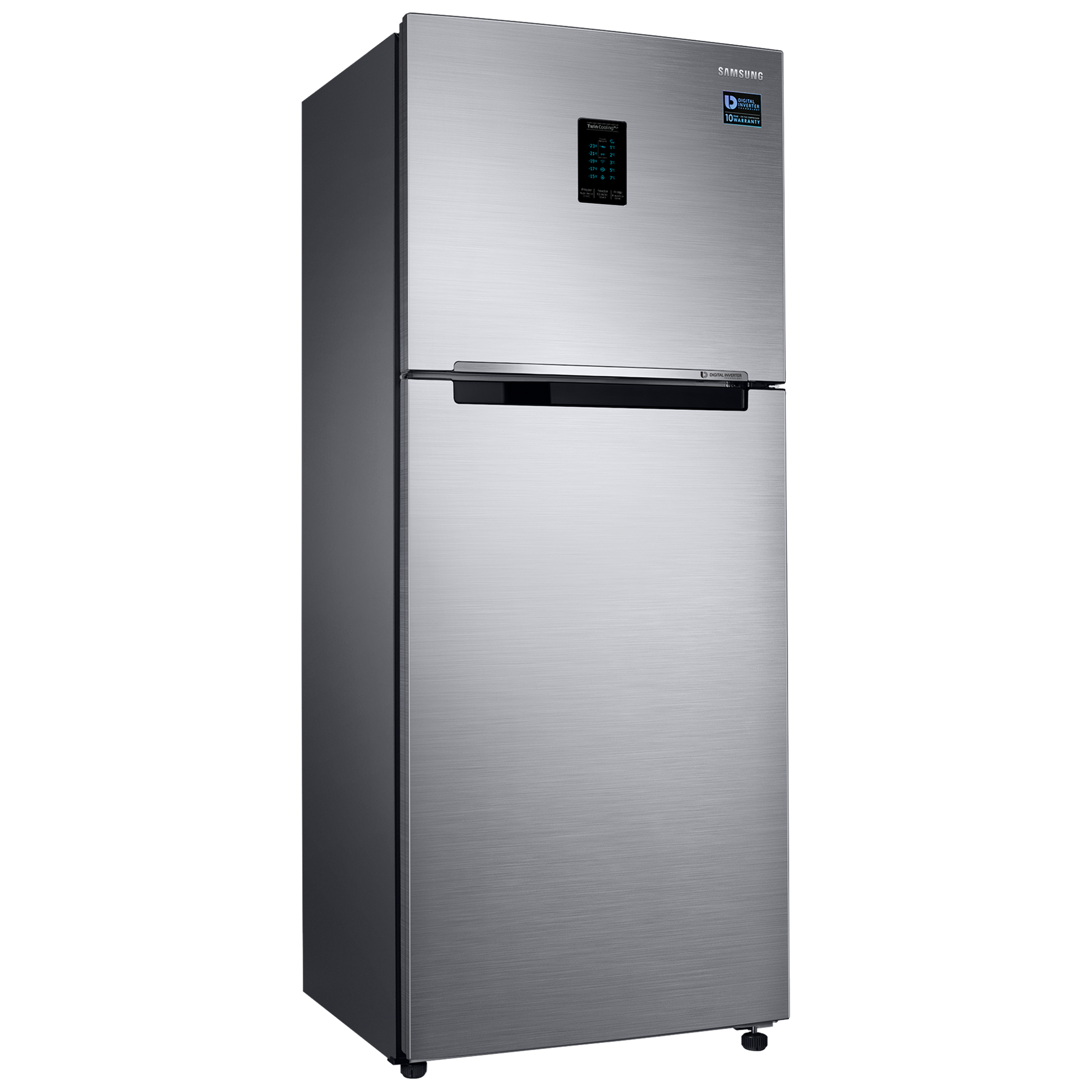 SAMSUNG 301 Litres 2 Star Frost Free Double Door Convertible Refrigerator with Twin Cooling Plus (RT34C4522S8/HL, Elegant Inox)_9