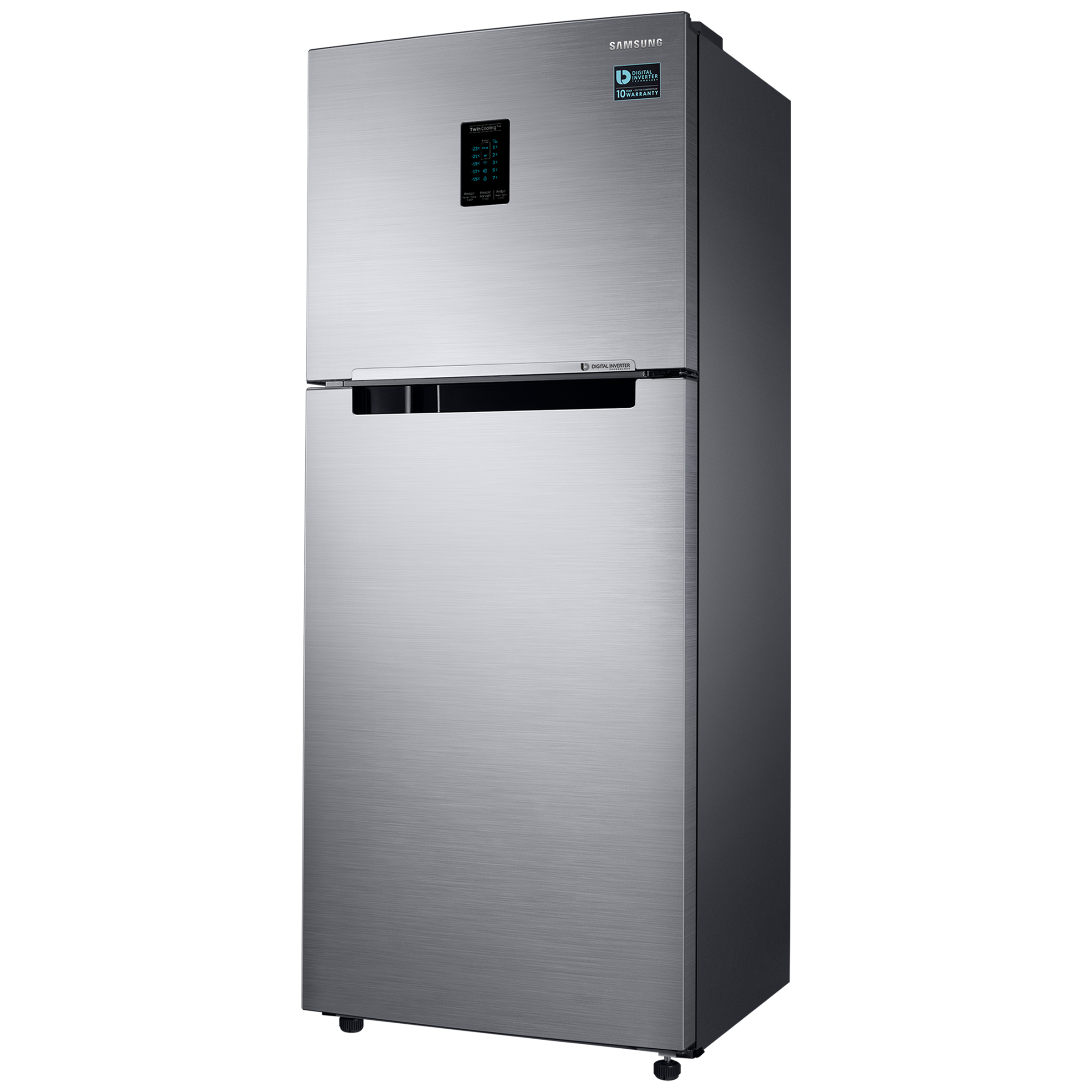 SAMSUNG 301 Litres 2 Star Frost Free Double Door Convertible Refrigerator with Twin Cooling Plus (RT34C4522S8/HL, Elegant Inox)_4