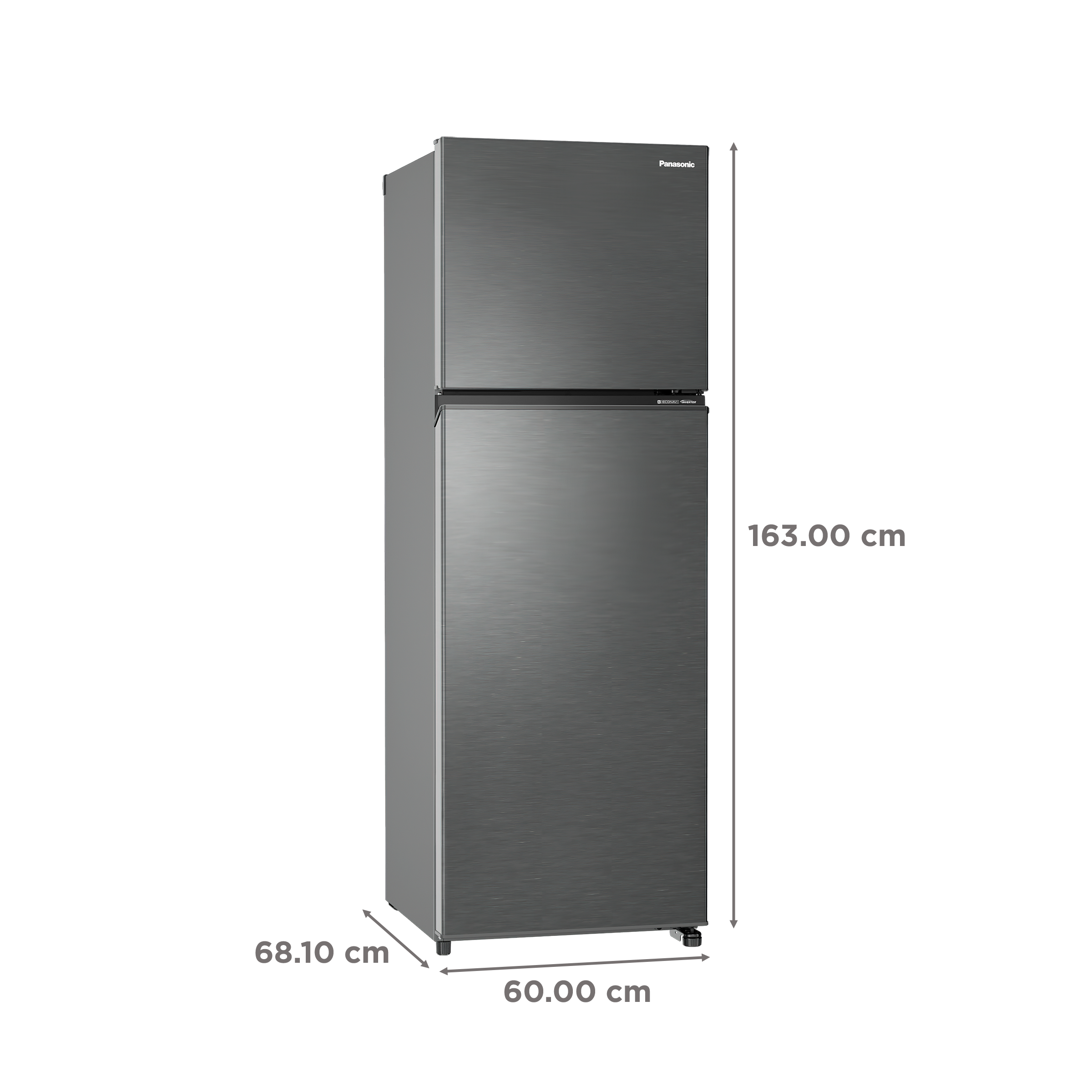 Panasonic Prime 275 Litres 3 Star Frost Free Double Door Convertible Refrigerator with AG Clean Technology (NR-TG327CVHN, Electric Grey) Panasonic Prime 275 Litres 3 Star Frost Free Double Door Convertible Refrigerator with AG Clean Technology (NR-TG327CVHN, Electric Grey)_3
