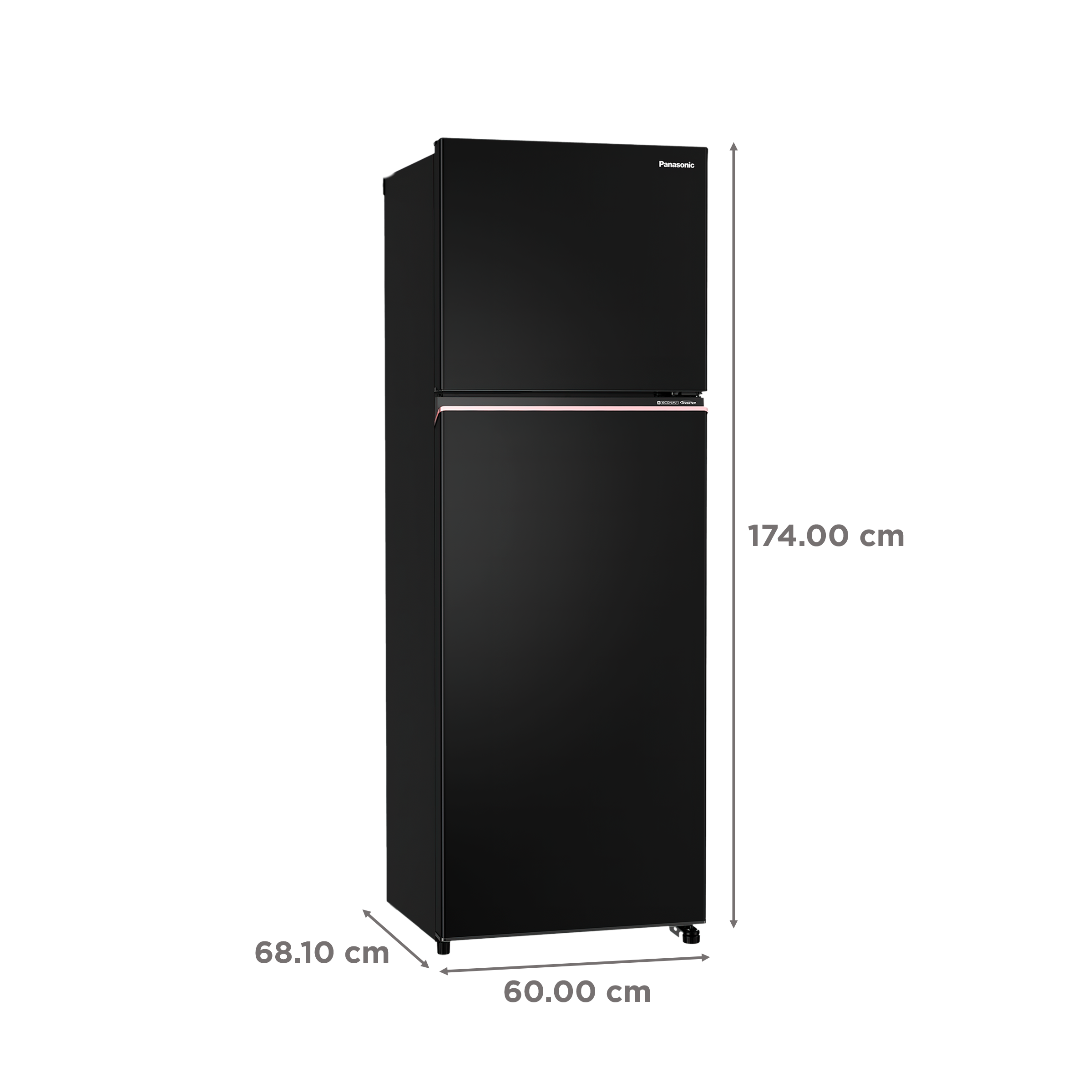 Panasonic Prime 304 Litres 3 Star Frost Free Double Door Convertible Refrigerator with AG Clean Technology (NR-TG358CPKN, Diamond Black) Panasonic Prime 304 Litres 3 Star Frost Free Double Door Convertible Refrigerator with AG Clean Technology (NR-TG358CPKN, Diamond Black)_3
